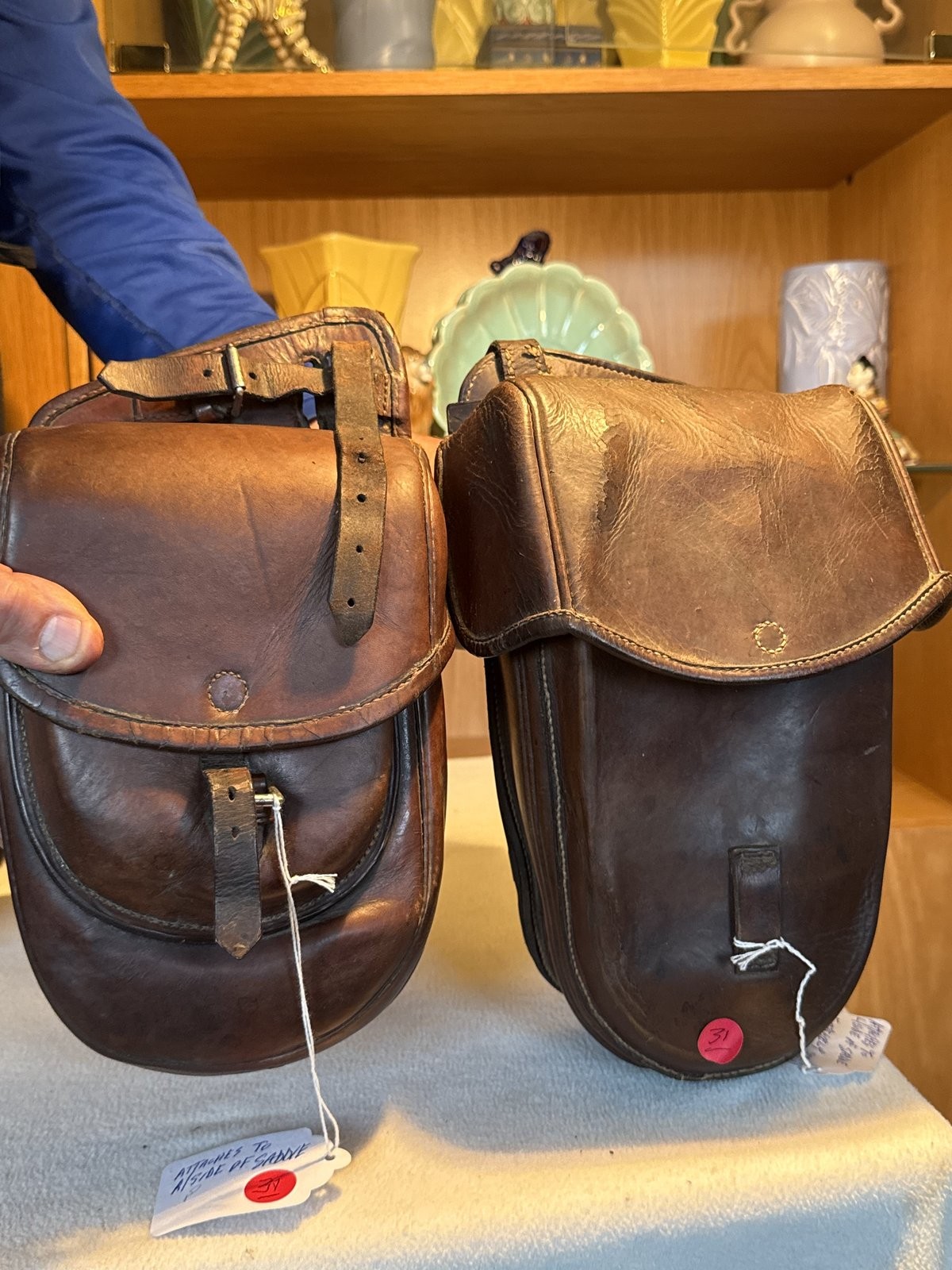 Very Rare WW1 German Cavalry Matched- Set Leather Saddlebags Wehrmacht Issued Very Rare WW1 German Cavalry Matched- Set Leather Saddlebags Wehrmacht Issued
