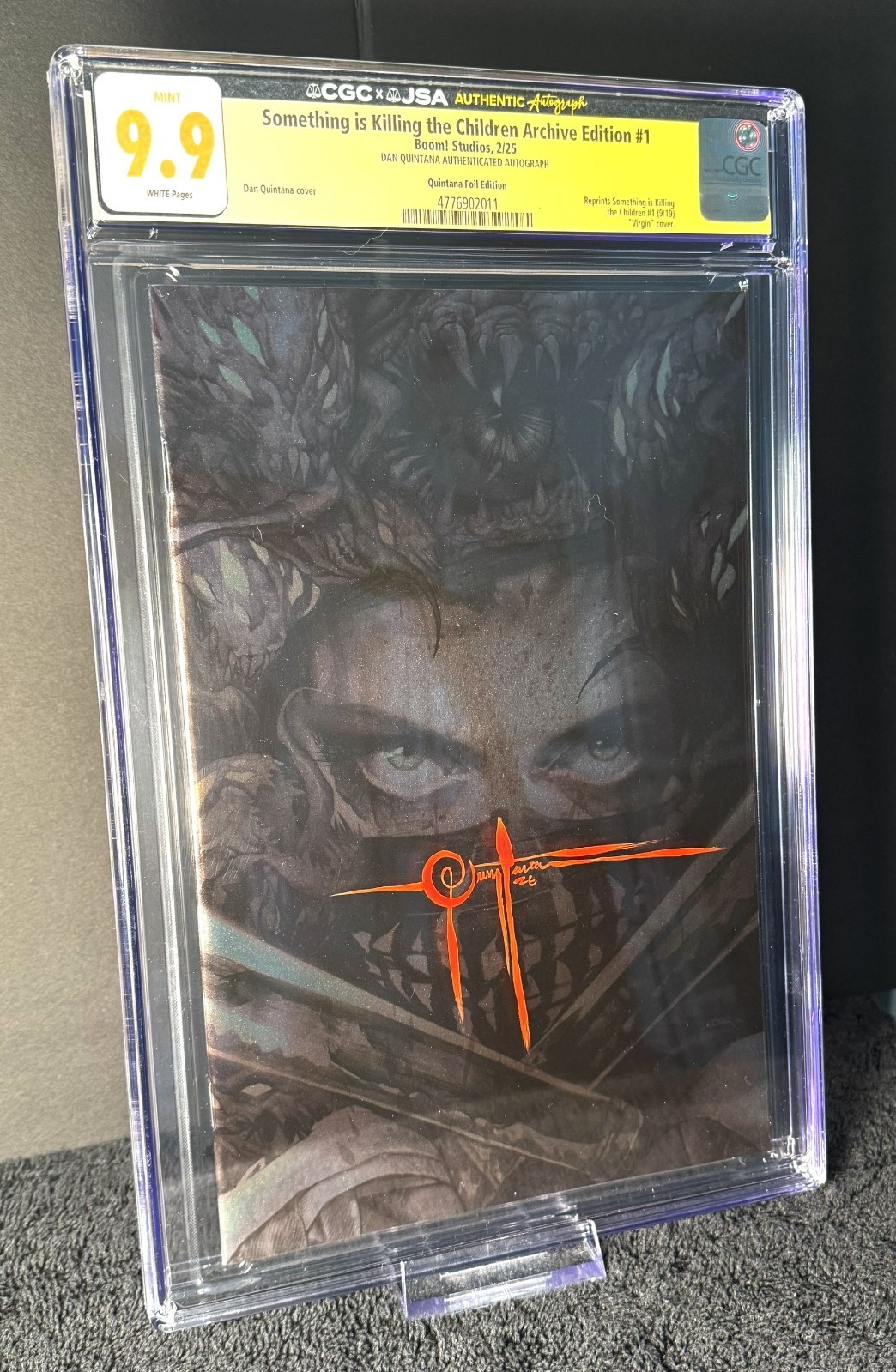 🔥🔥SIKTC Archive #1 CGC JSA 9.9 Signed Dan Quintana Foil Top Pop 1/1 LMT 200🔥 🔥🔥SIKTC Archive #1 CGC JSA 9.9 Signed Dan Quintana Foil Top Pop 1/1 LMT 200🔥