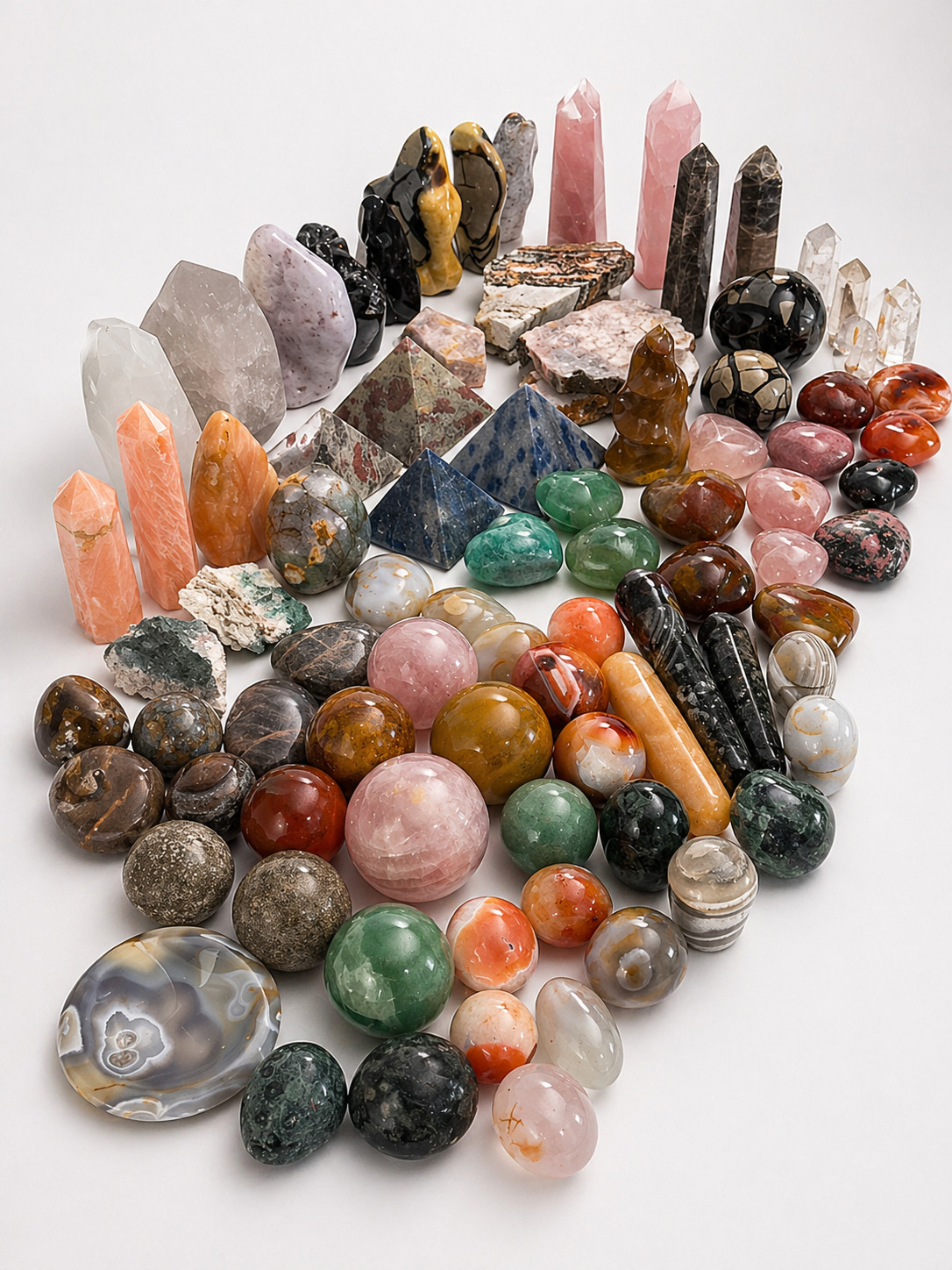 100LB Super Bulk Mixed Crystal Lot – Carved, Freeform & Raw Stones 100LB Super Bulk Mixed Crystal Lot – Carved, Freeform & Raw Stones