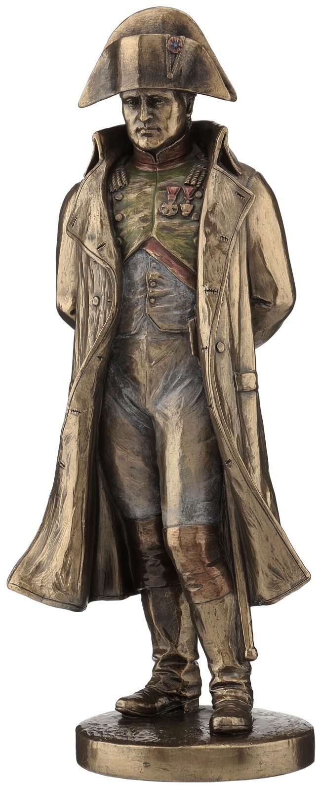 Napoleon With Hands In The Back Holding Monocular Cold Cast Bronze Napoleon With Hands In The Back Holding Monocular Cold Cast Bronze