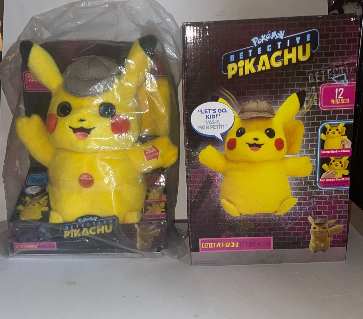 Pokemon Detective Pikachu Plush Stuffed Toy RARE SAMPLE TOYS Lot of 2 Pokemon Detective Pikachu Plush Stuffed Toy RARE SAMPLE TOYS Lot of 2