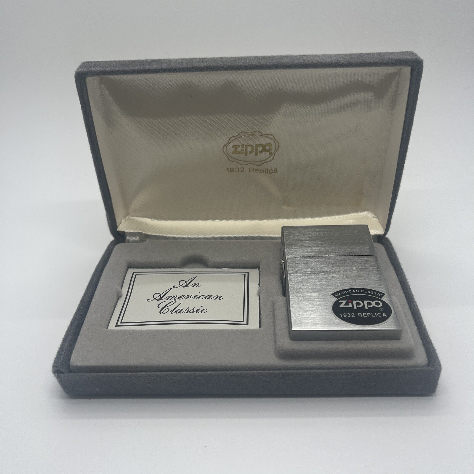 Vintage 1932 Original Replica An American Classic Zippo Lighter. Vintage 1932 Original Replica An American Classic Zippo Lighter.