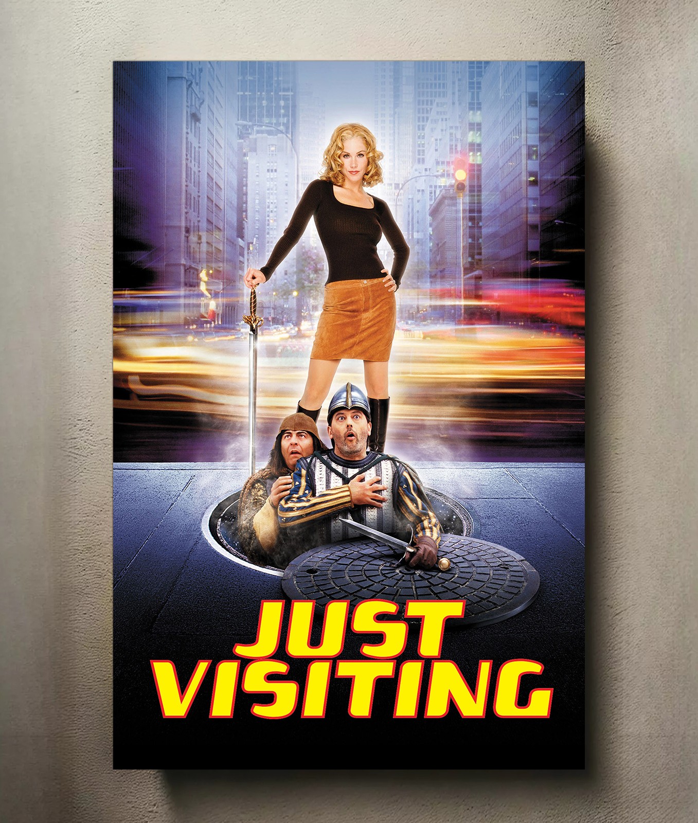 Just Visiting 8x12 Metal Movie Poster Sign Just Visiting 8x12 Metal Movie Poster Sign