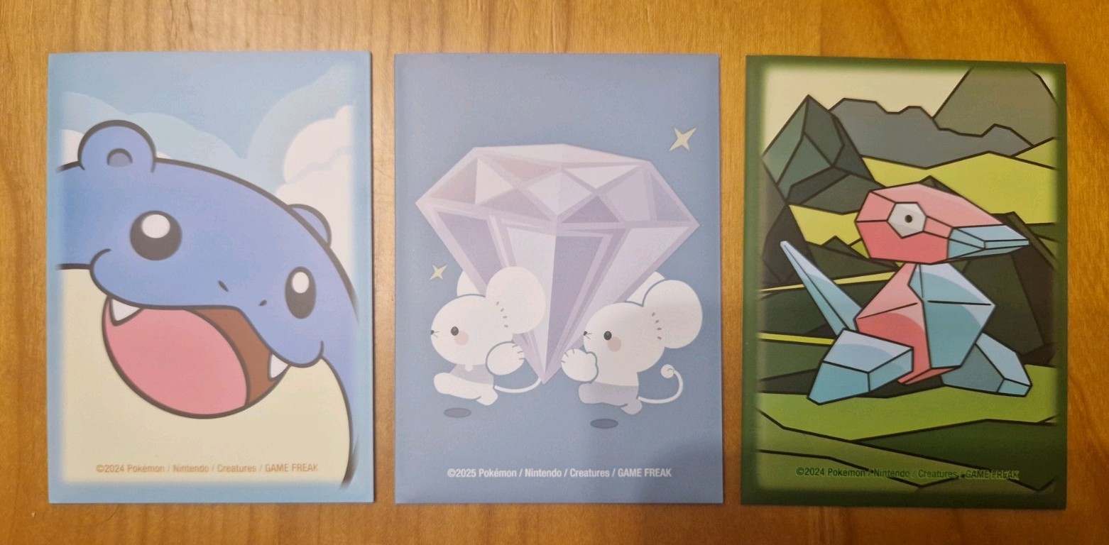 Pokemon Center TCG 3x Individual Sleeve bundle (Porygon, Spheal, Tandemaus) Pokemon Center TCG 3x Individual Sleeve bundle (Porygon, Spheal, Tandemaus)