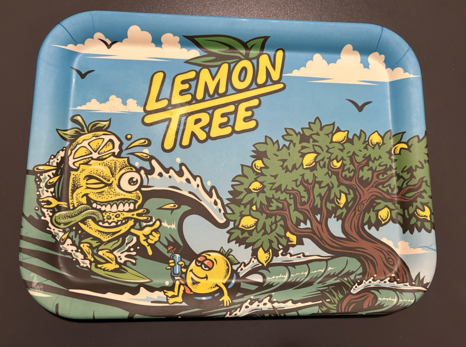 Lemon Tree Rolling Tray by Lemon Life 10x13” WaveRidder RARE TRAY DISCONTINUED Lemon Tree Rolling Tray by Lemon Life 10x13” WaveRidder RARE TRAY DISCONTINUED