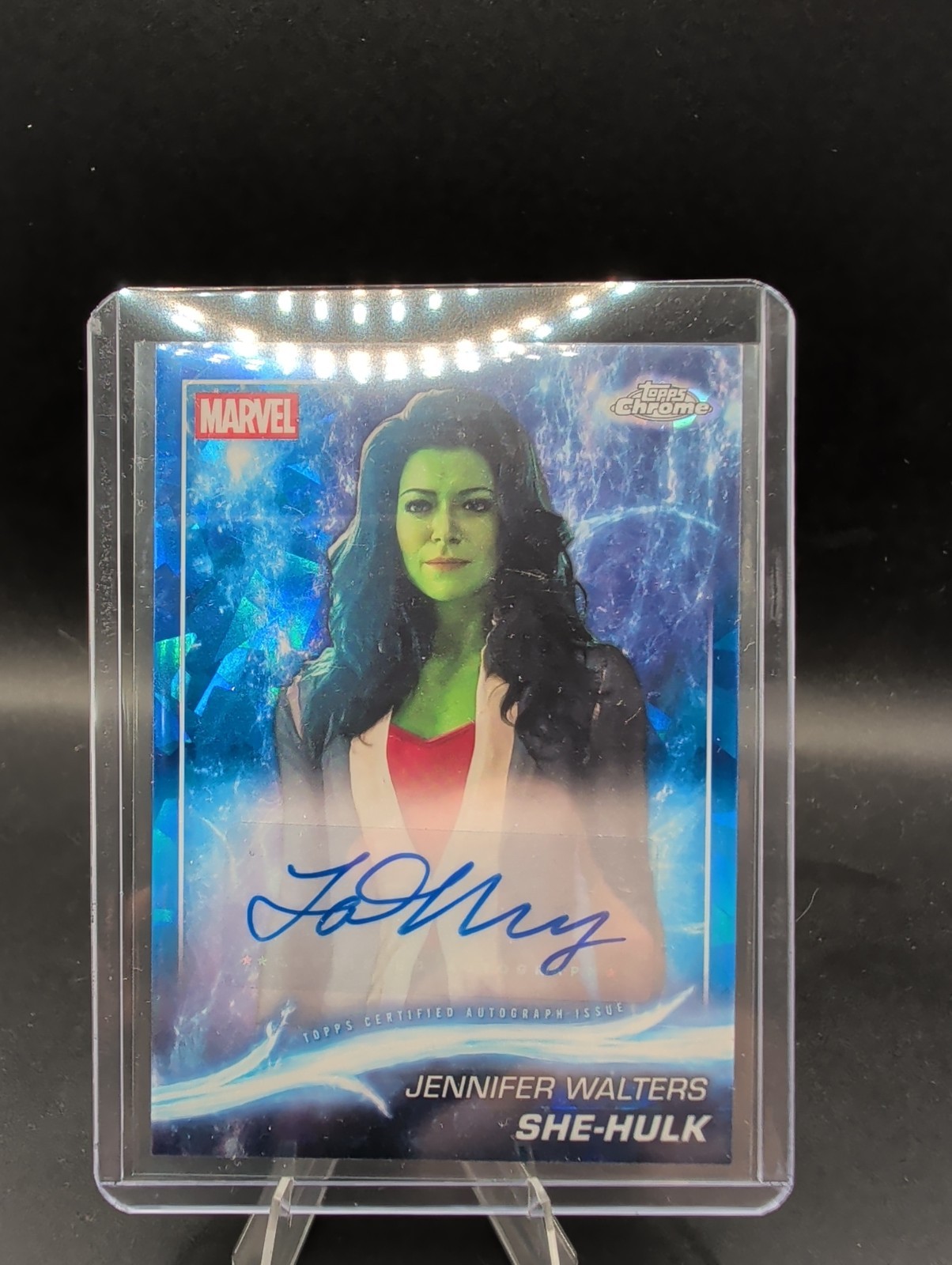 2025 Topps Marvel Studios Chrome Sapphire She-Hulk Auto