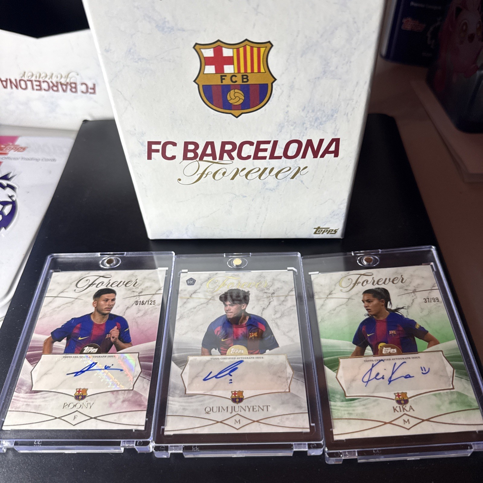 2025 Topps Barcelona Forever 3 Auto Lot ROONY QUIM JUNYENT RC KIKA Box 2025 Topps Barcelona Forever 3 Auto Lot ROONY QUIM JUNYENT RC KIKA Box