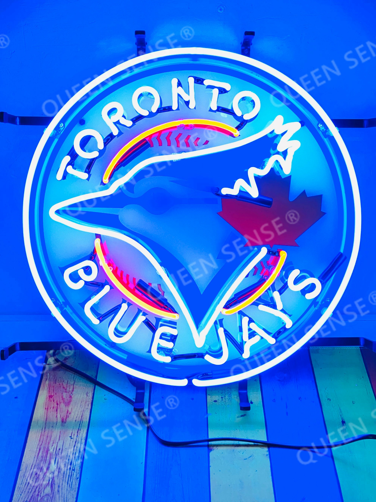 New Toronto Blue Jays Neon Sign 24"x24" with HD Vivid Printing Technology New Toronto Blue Jays Neon Sign 24"x24" with HD Vivid Printing Technology