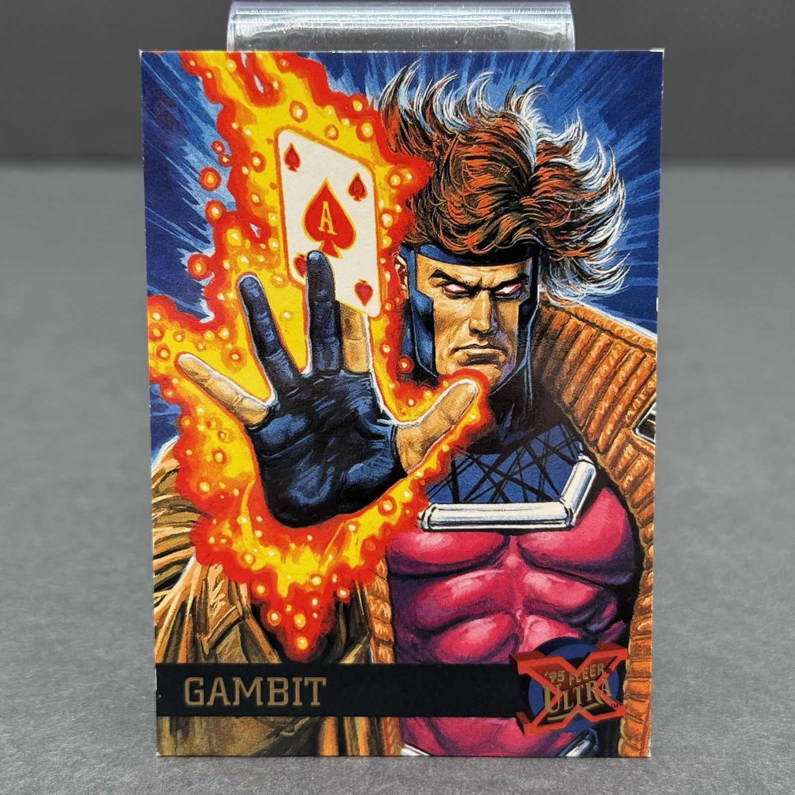 1995 Fleer Ultra X-Men #20 Gambit Base Trading Card Vintage 1995 Fleer Ultra X-Men #20 Gambit Base Trading Card Vintage
