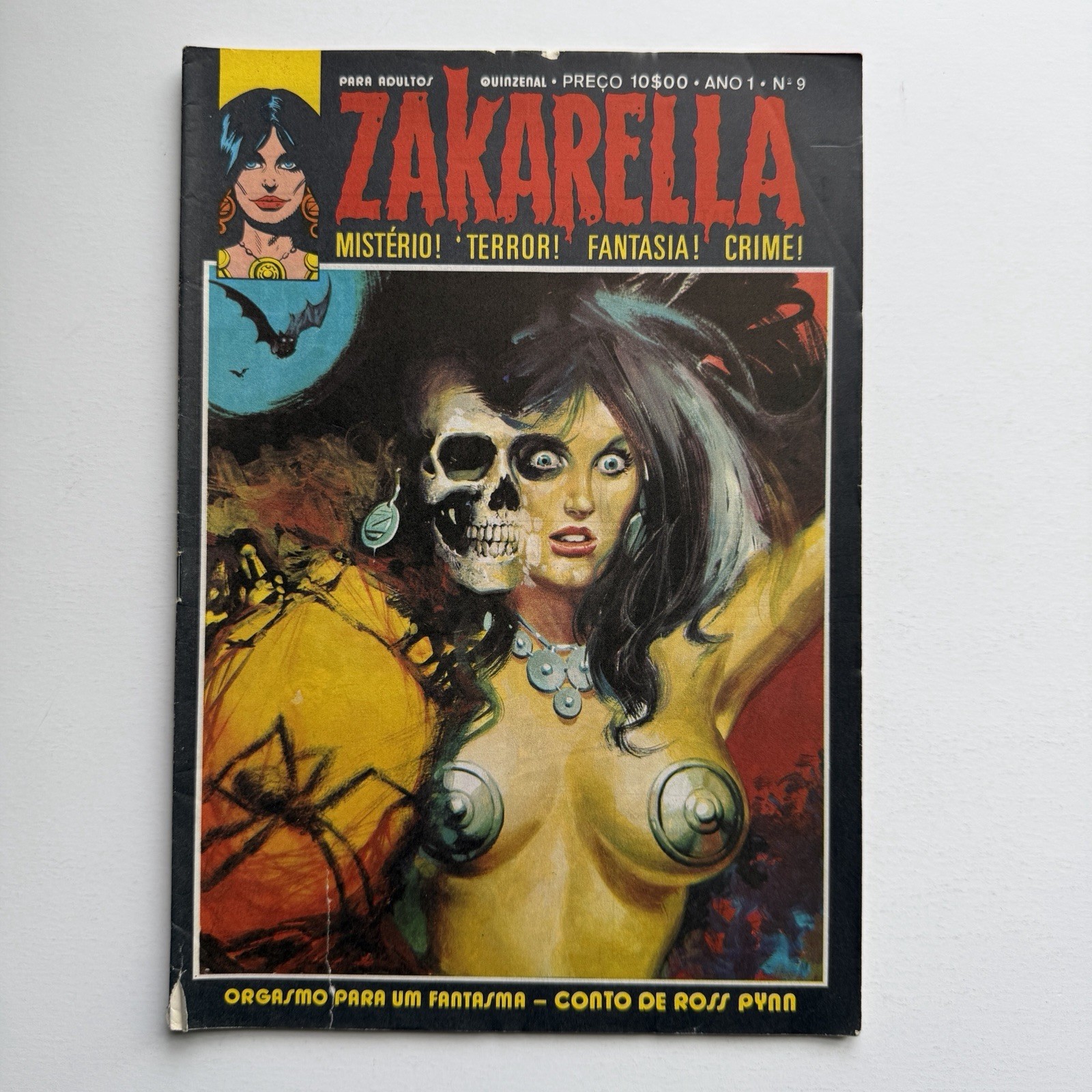 Portugal Press Zakarella #9 Portuguese Horror Crime Comic Rare HTF 1976 Portugal Press Zakarella #9 Portuguese Horror Crime Comic Rare HTF 1976