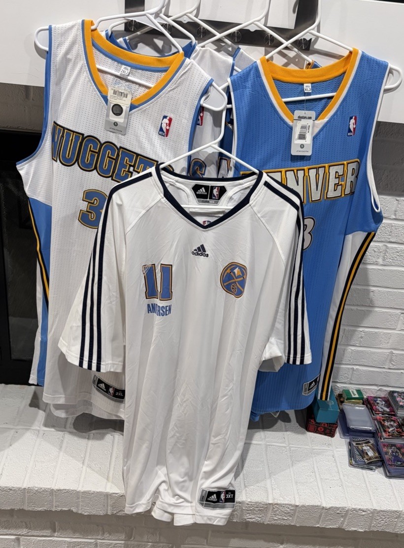 Chris Andersen Birdman Denver Nuggets Player Issued Adidas Warm Up Jersey 08/09