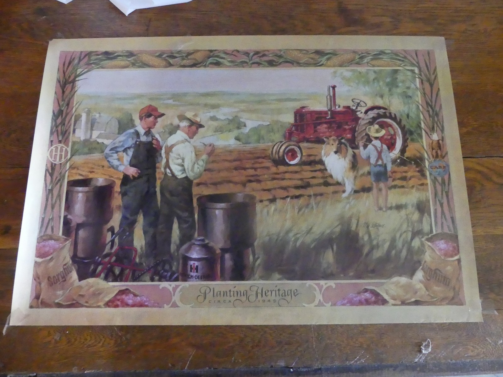 IH McCormick Deering Case 16½" x 24" Poster Planting Heritage - CIRCA 1945 IH McCormick Deering Case 16½" x 24" Poster Planting Heritage - CIRCA 1945