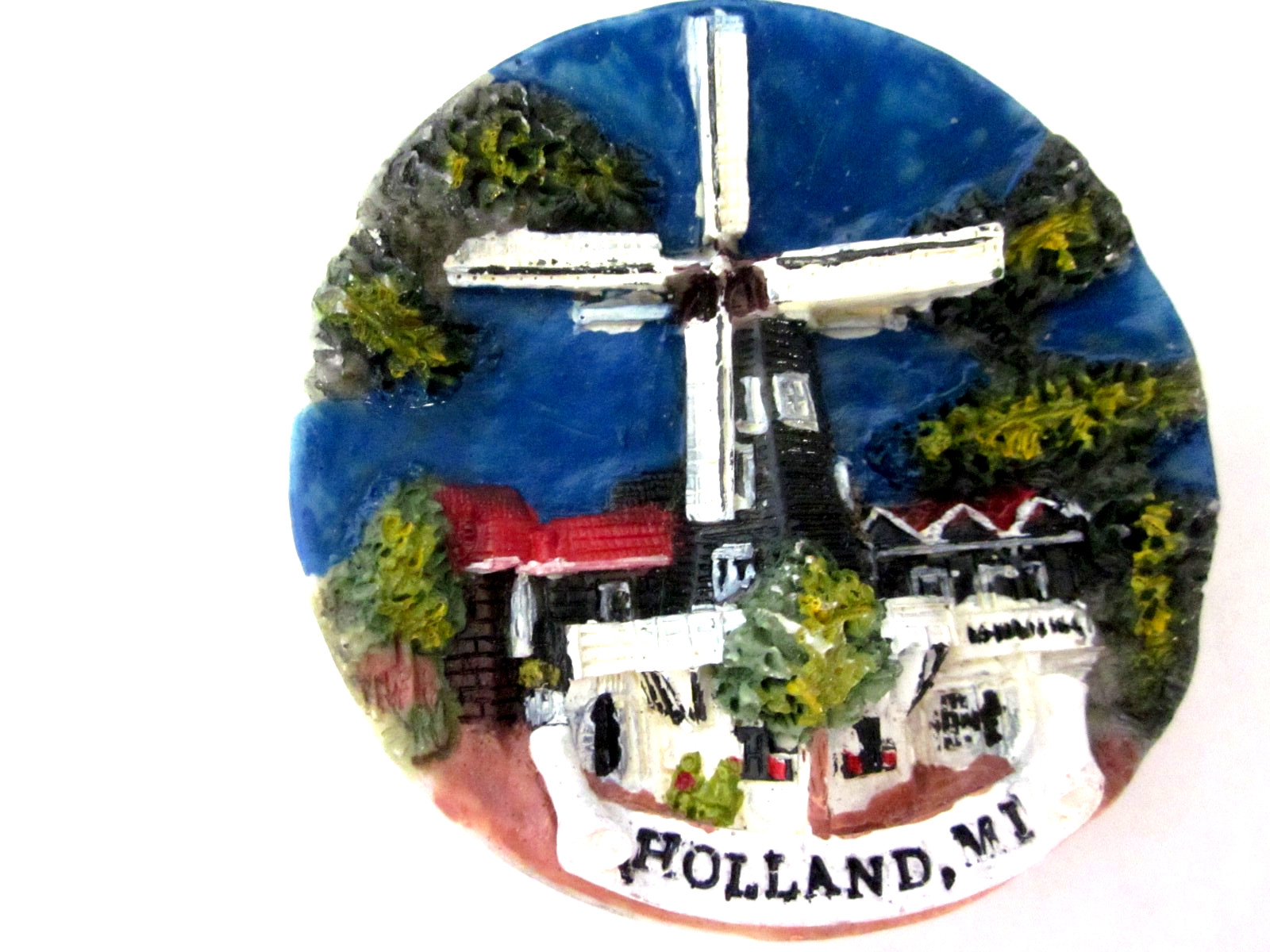 Holland MI - Refrigerator Magnet Collectible 2 3/4"diameter Holland MI - Refrigerator Magnet Collectible 2 3/4"diameter