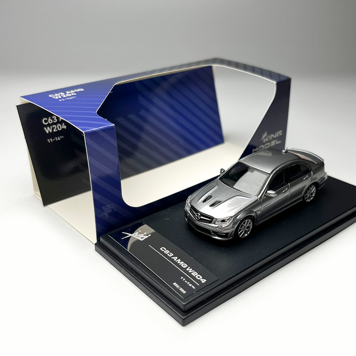 1:64 Scale Gray AMG C63 W204 Diecast | Alloy Sport Sedan Model Car 1:64 Scale Gray AMG C63 W204 Diecast | Alloy Sport Sedan Model Car