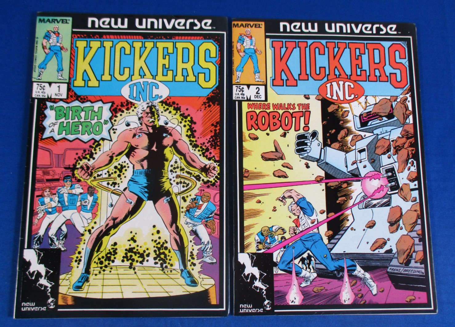 Kickers Inc 1 2 Marvel New Universe 1986 Sal Buscema 1st Print Comic Book Kickers Inc 1 2 Marvel New Universe 1986 Sal Buscema 1st Print Comic Book