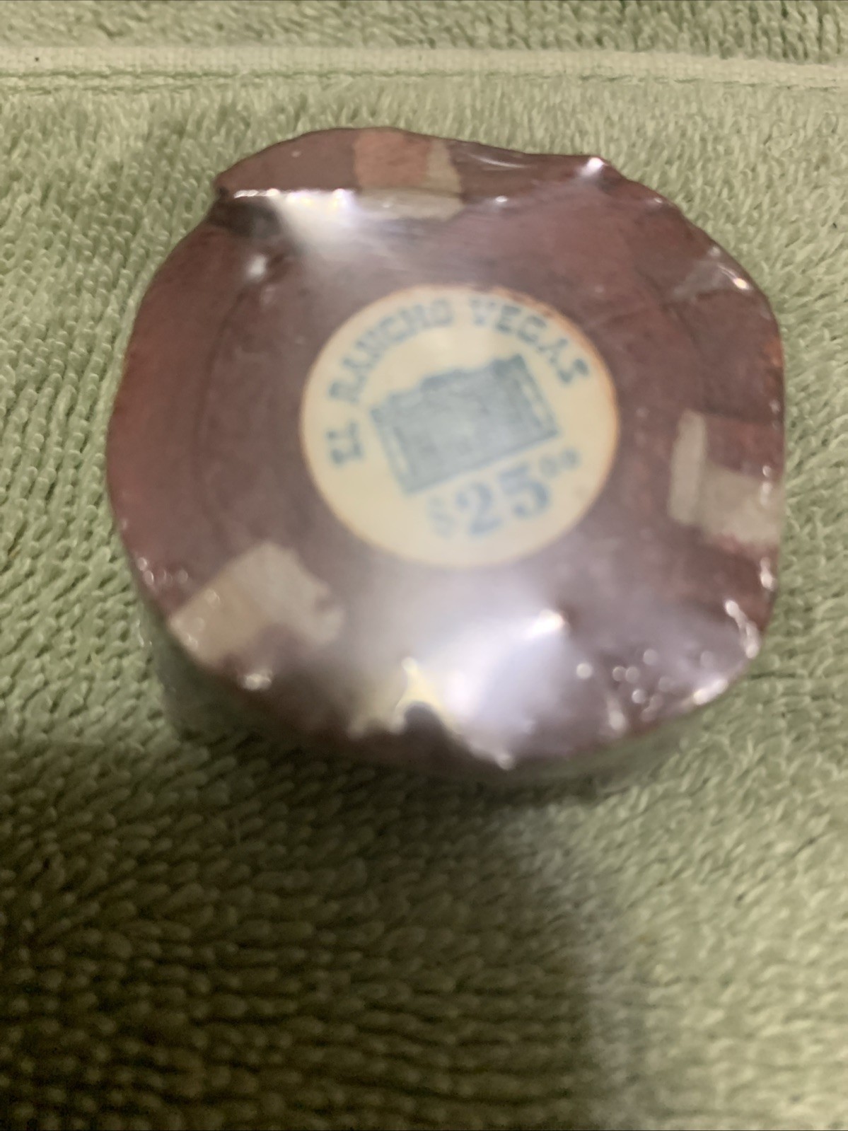 El Rancho Hotel Las Vegas $25.00 Burnt Chip Stack.. Very Rare Vintage 🌈 El Rancho Hotel Las Vegas $25.00 Burnt Chip Stack.. Very Rare Vintage 🌈