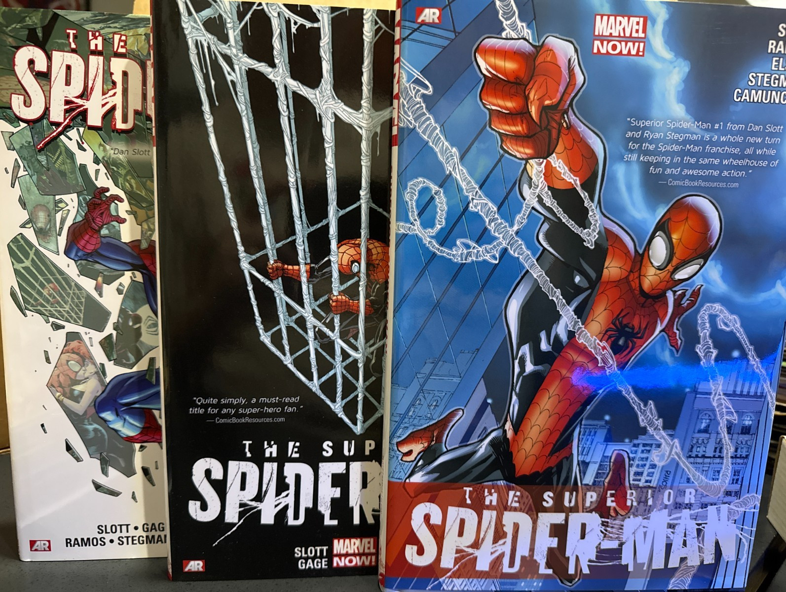 The Superior Spider-Man Vol 1 2 3 Slott OHC Complete Set Gently-Read OOP Omnibus The Superior Spider-Man Vol 1 2 3 Slott OHC Complete Set Gently-Read OOP Omnibus