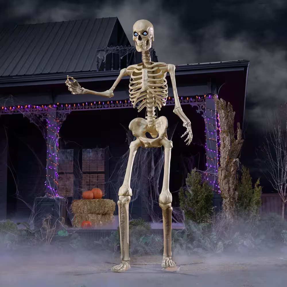 12 FT Giant-Sized Skelly with LifeEyes LCD Eyes SAMEDAYSHIP 12 FT Giant-Sized Skelly with LifeEyes LCD Eyes SAMEDAYSHIP