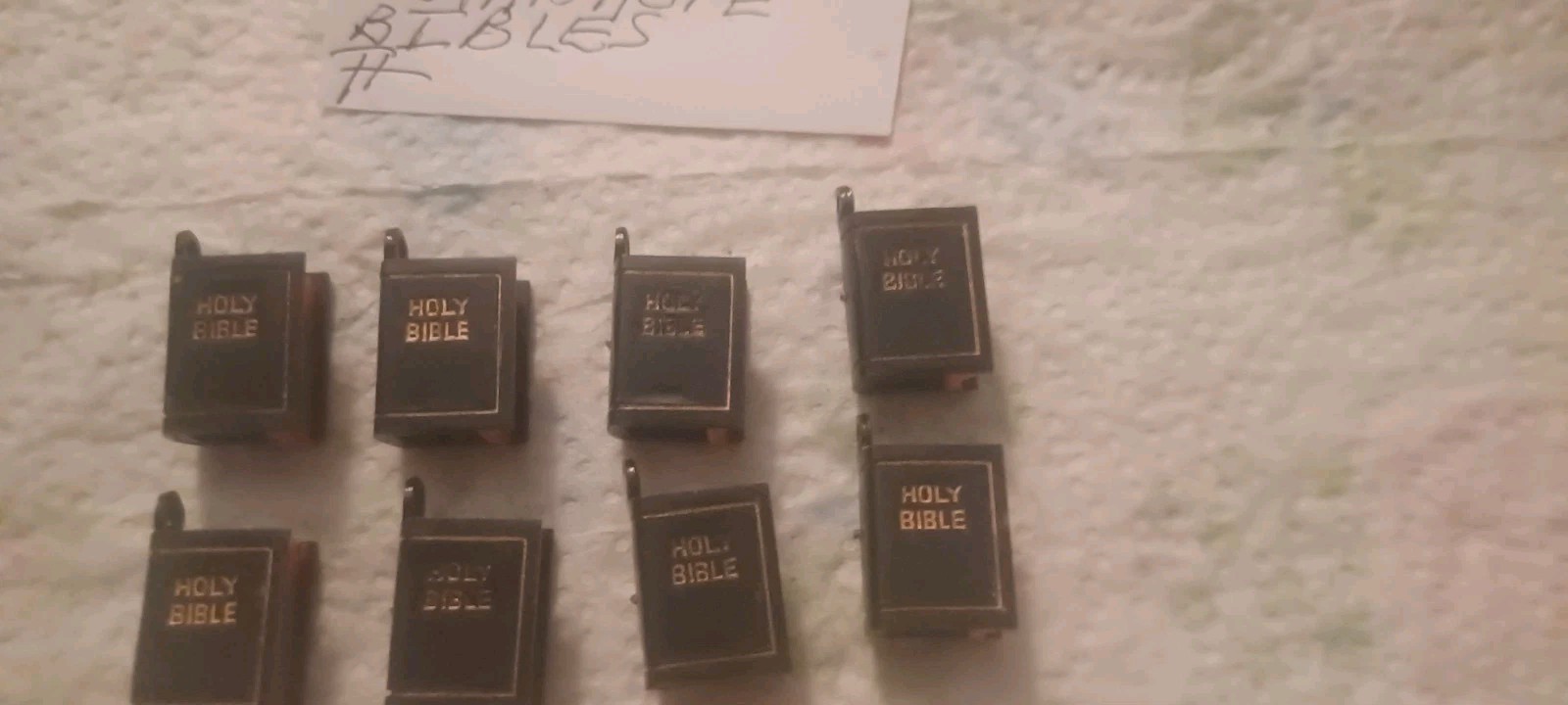 VINTAGE GUMBALL/VENDING COSMO STANHOPE BIBLES WITH VIEWER CHARMS LOT OF 8 VINTAGE GUMBALL/VENDING COSMO STANHOPE BIBLES WITH VIEWER CHARMS LOT OF 8
