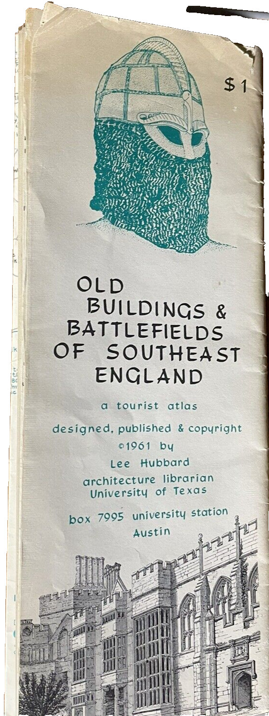 1961 Old Buildings Battlefields Southeast England Atlas Map Brochure 1961 Old Buildings Battlefields Southeast England Atlas Map Brochure