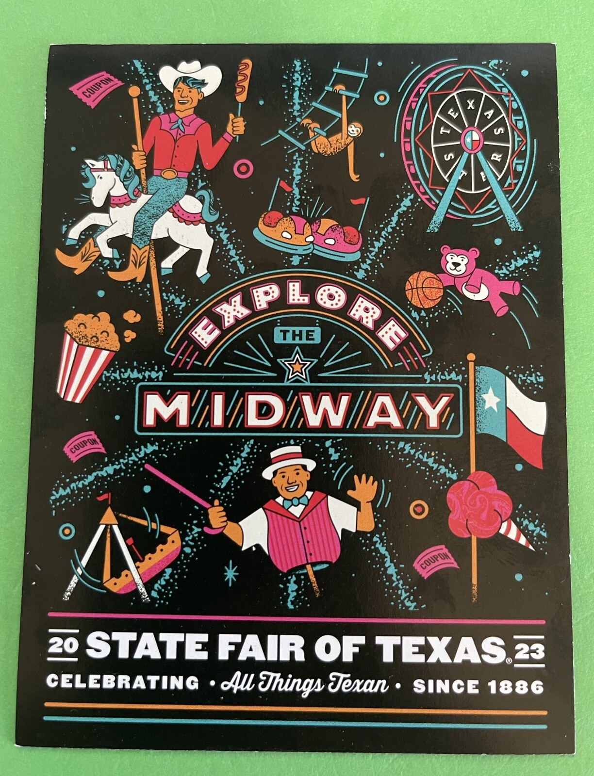 STATE FAIR OF TEXAS 2023 REFRIGERATOR MAGNET - GO BIG TEX - 4” x 3” Size. STATE FAIR OF TEXAS 2023 REFRIGERATOR MAGNET - GO BIG TEX - 4” x 3” Size.