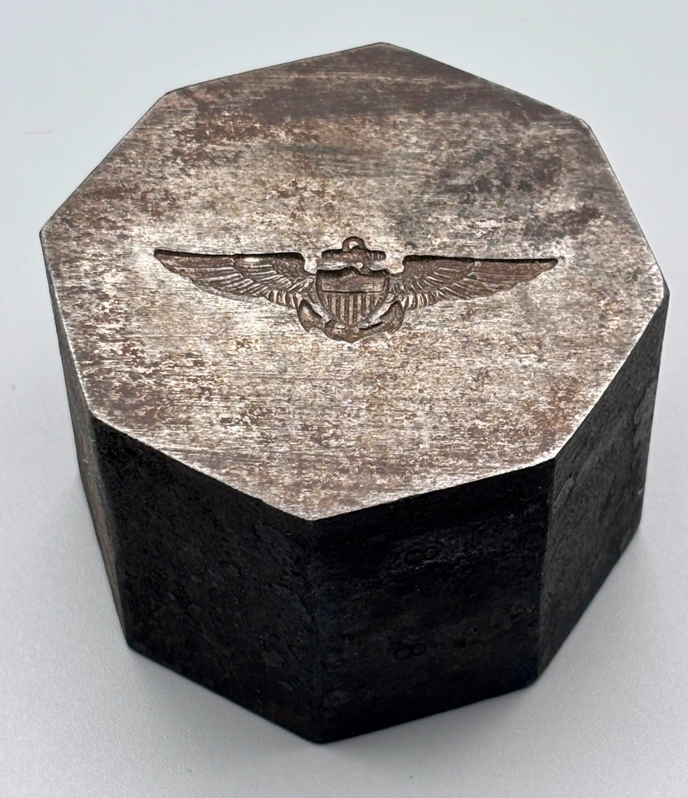 WWI Navy - USMC Aviator Pilot Wings Metal Master Hub Stamping Die EXTREMELY RARE WWI Navy - USMC Aviator Pilot Wings Metal Master Hub Stamping Die EXTREMELY RARE