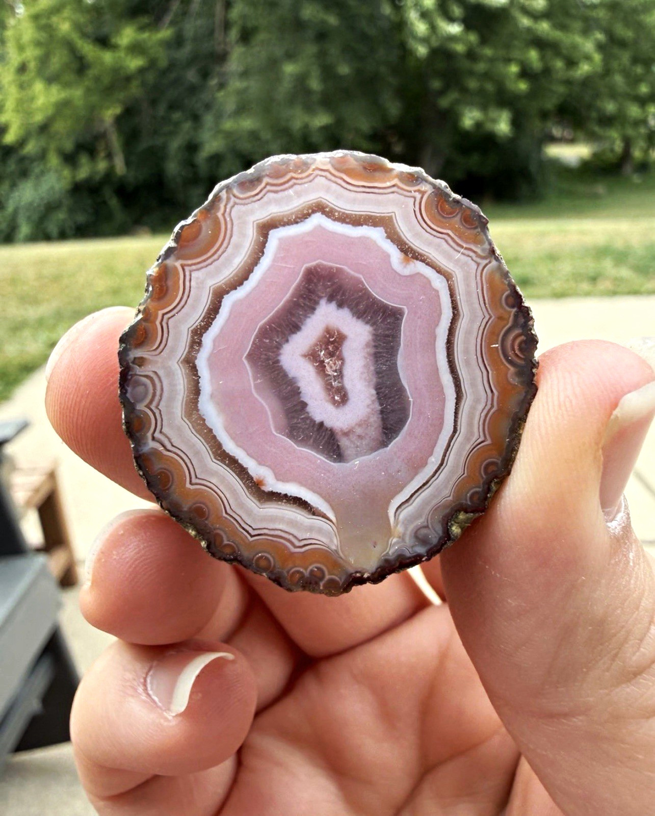 Zhanguo agate Polished Small Banded specimen Zhanguo agate Polished Small Banded specimen