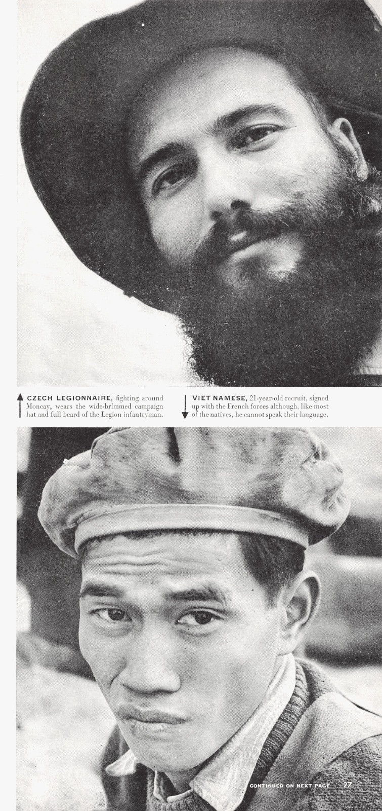 1951 French Foreign Legion Senegalese Moroccan Czech Vietnamese Soldiers Mag Cut 1951 French Foreign Legion Senegalese Moroccan Czech Vietnamese Soldiers Mag Cut