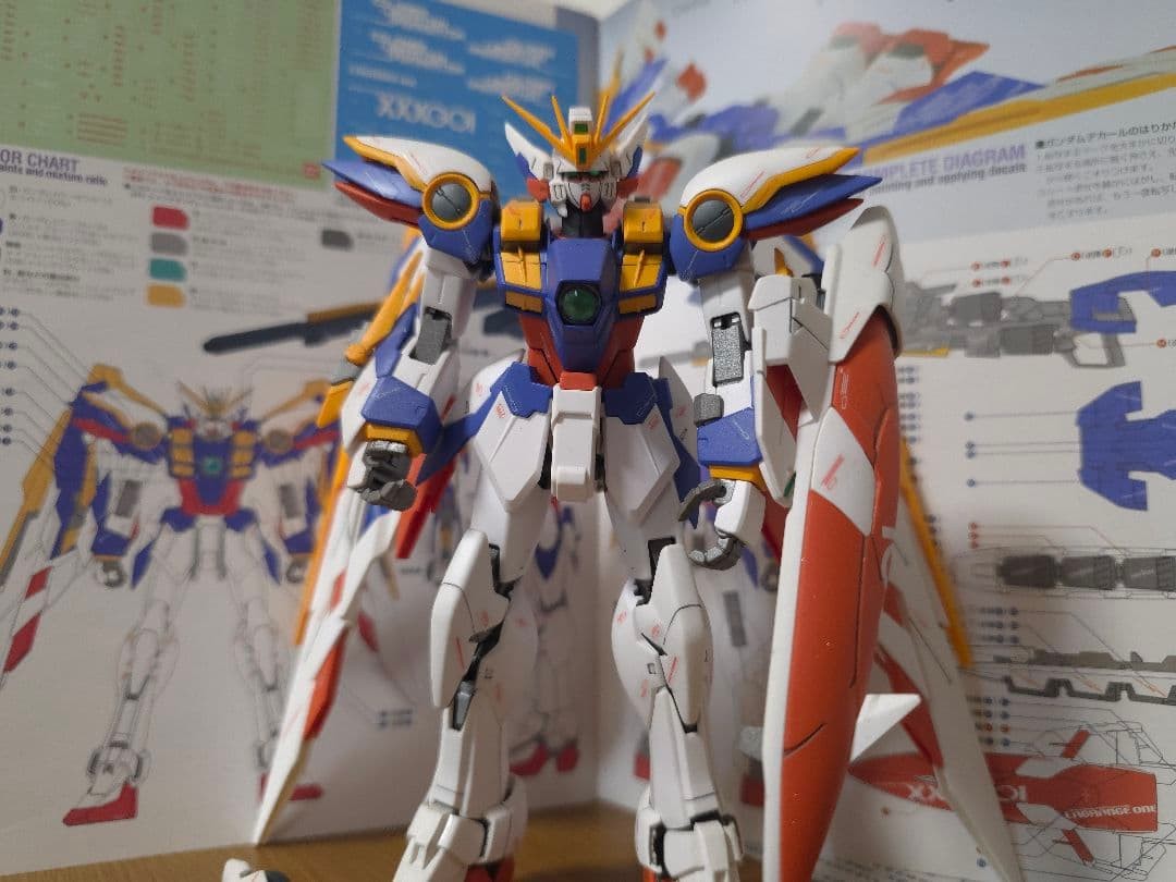 Bandai Wing Gundam Ver Ka Painted Built Model Collectible15+ Bandai Wing Gundam Ver Ka Painted Built Model Collectible15+