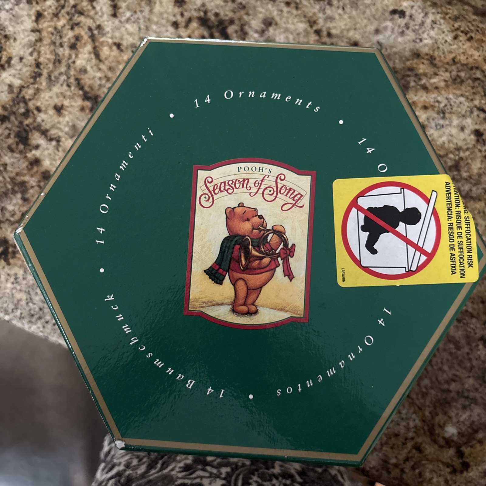 Vintage 1997 Disney Store Pooh's Season of Song Christmas Ornament Set of 14 Vintage 1997 Disney Store Pooh's Season of Song Christmas Ornament Set of 14