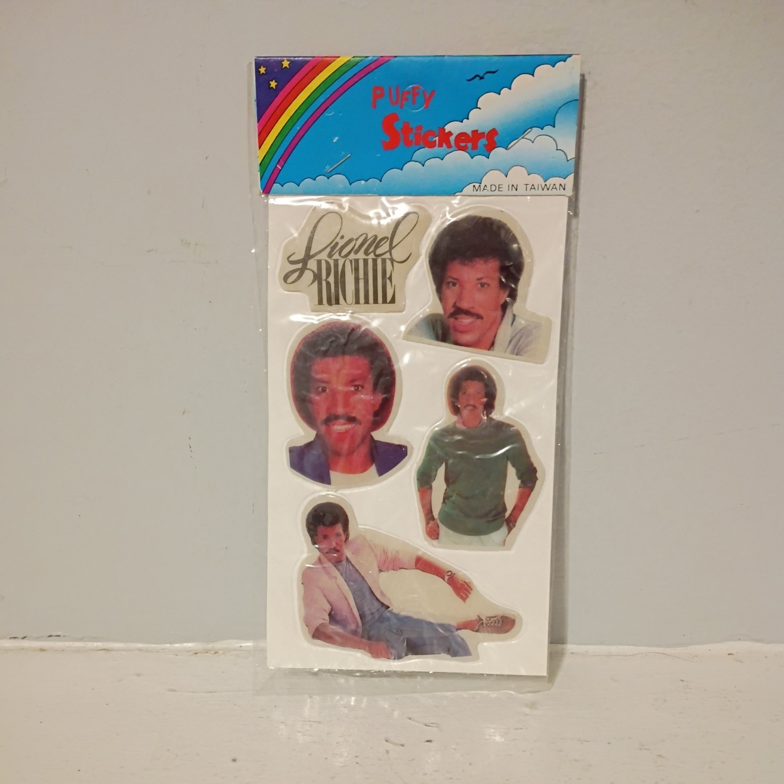 Vintage 1980s Lionel Richie Puffy Stickers NNew in package Vintage 1980s Lionel Richie Puffy Stickers NNew in package