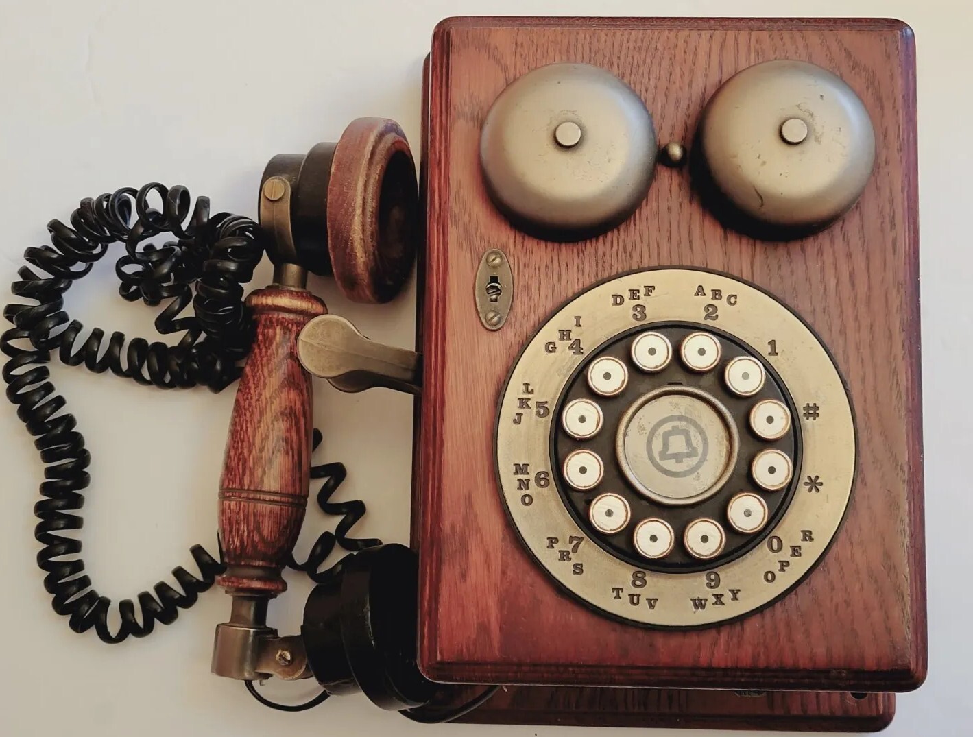 Antique Vintage Western Electric Walnut Wood Wall Telephone As Is Antique Vintage Western Electric Walnut Wood Wall Telephone As Is