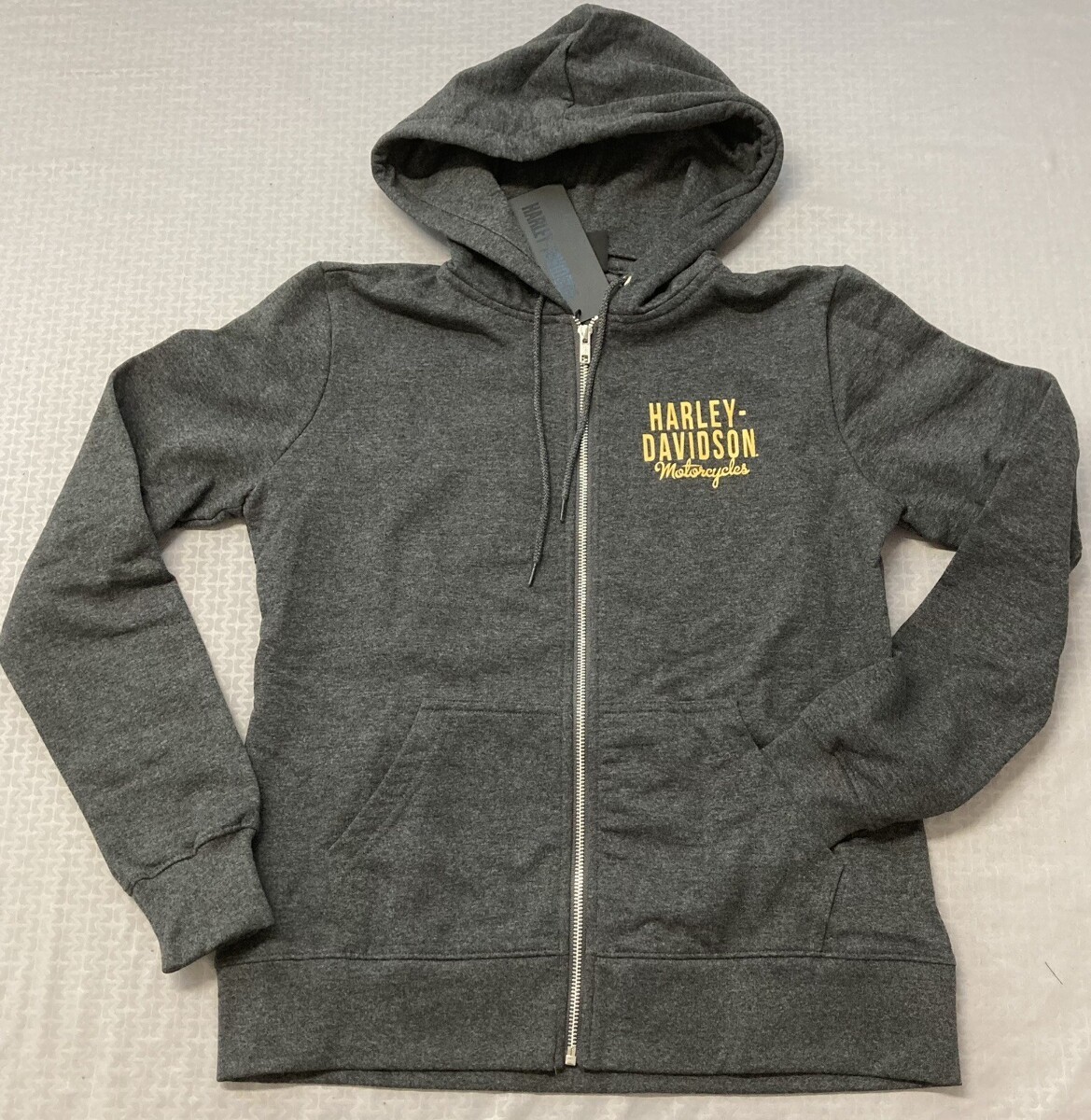 NEW HARLEY DAVIDSON 96185-23VW WOMEN'S LARGE HOODIE KNIT BLACK SPECIAL ZIP FRONT NEW HARLEY DAVIDSON 96185-23VW WOMEN'S LARGE HOODIE KNIT BLACK SPECIAL ZIP FRONT