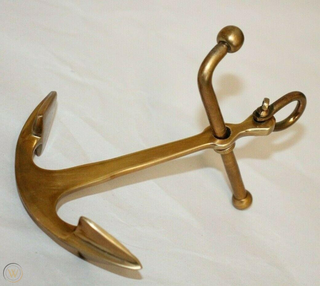 ANTIQUE VINTAGE STYLE SOLID BRASS ANCHOR PAPER WEIGHT BEACH NAUTICAL DECOR BOAT ANTIQUE VINTAGE STYLE SOLID BRASS ANCHOR PAPER WEIGHT BEACH NAUTICAL DECOR BOAT
