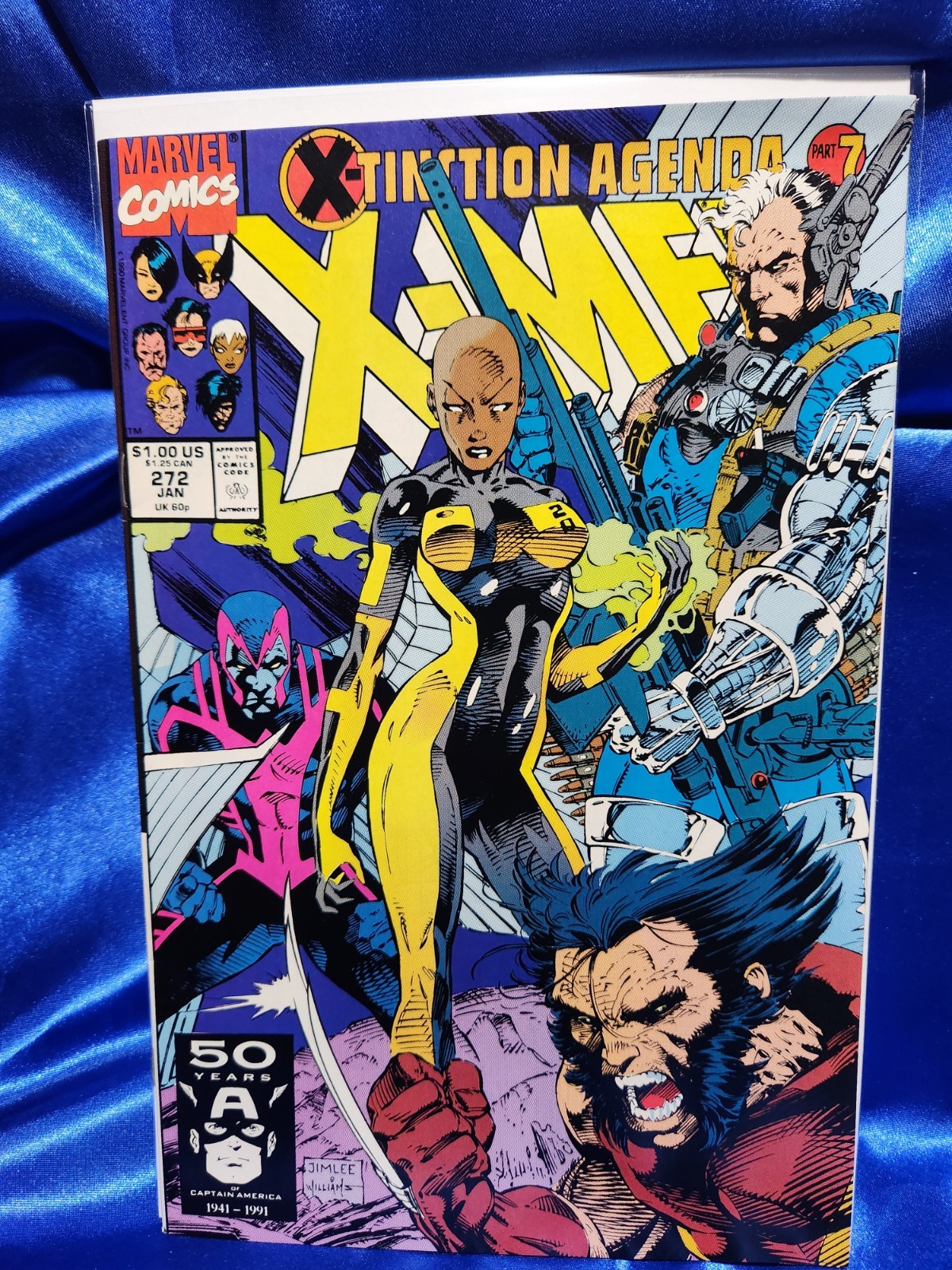  Uncanny X-Men #272 VF Signed By Lee & Claremont Inside