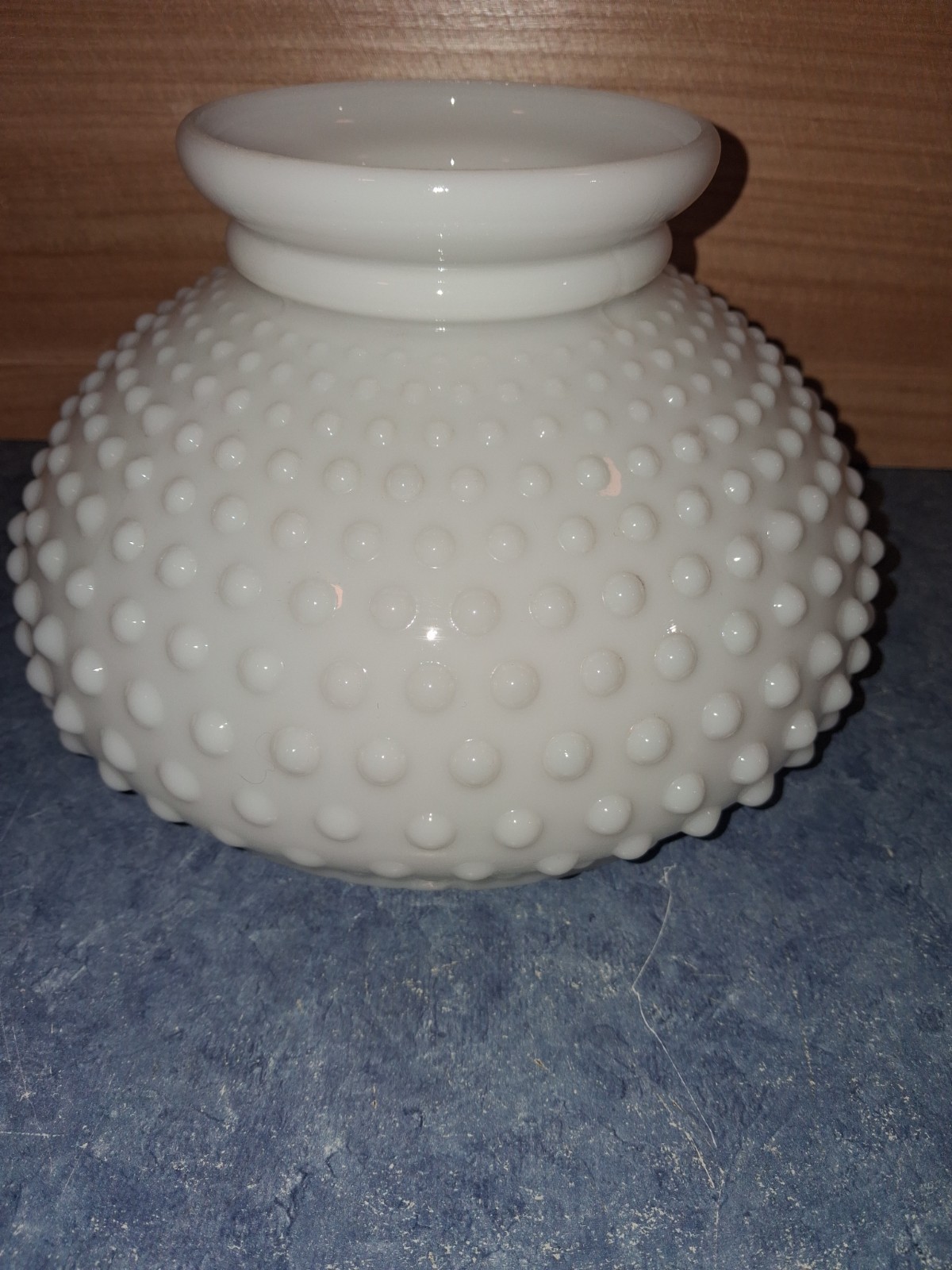VTG White Milk Glass Hobnail Lamp Shade 7" Fitter No Damage-Nice&Clean VTG White Milk Glass Hobnail Lamp Shade 7" Fitter No Damage-Nice&Clean