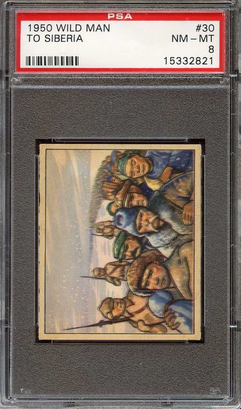 1950 WILD MAN #30 TO SIBERIA PSA 8 *DS6803 1950 WILD MAN #30 TO SIBERIA PSA 8 *DS6803