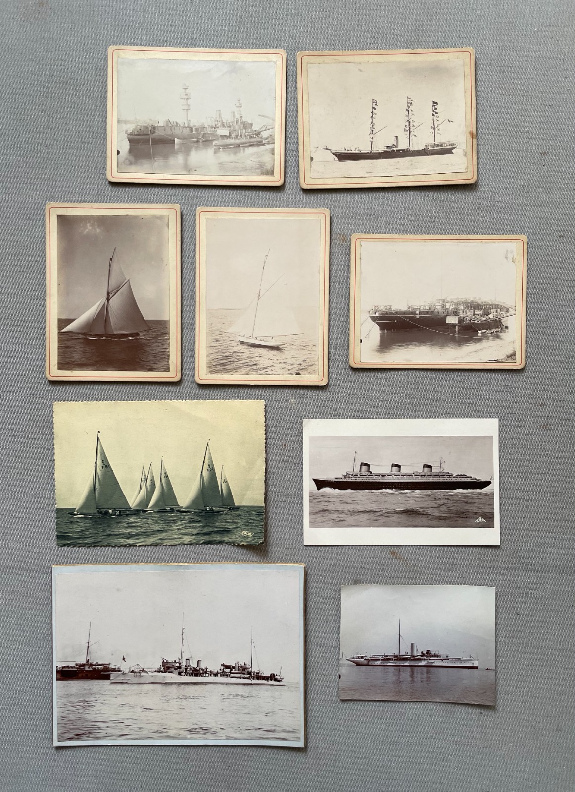 Boats, Lot of Photographs and Antique Postcards Boats, Lot of Photographs and Antique Postcards