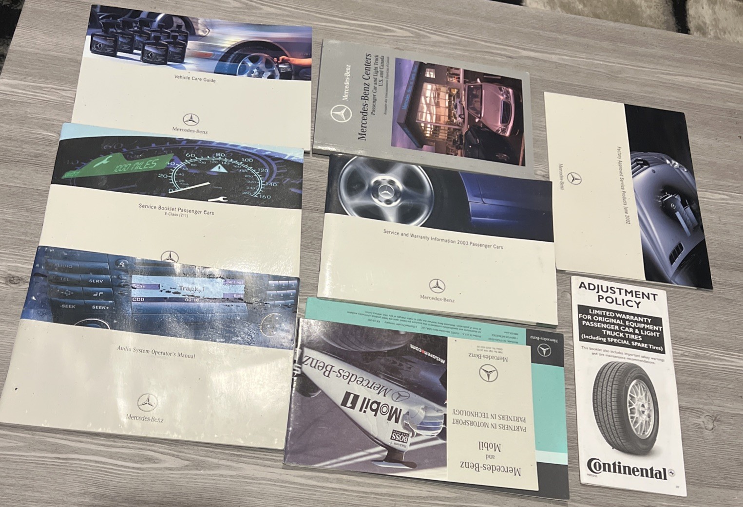 2003 Mercedes-Benz E-Class Owners Manual Set - 