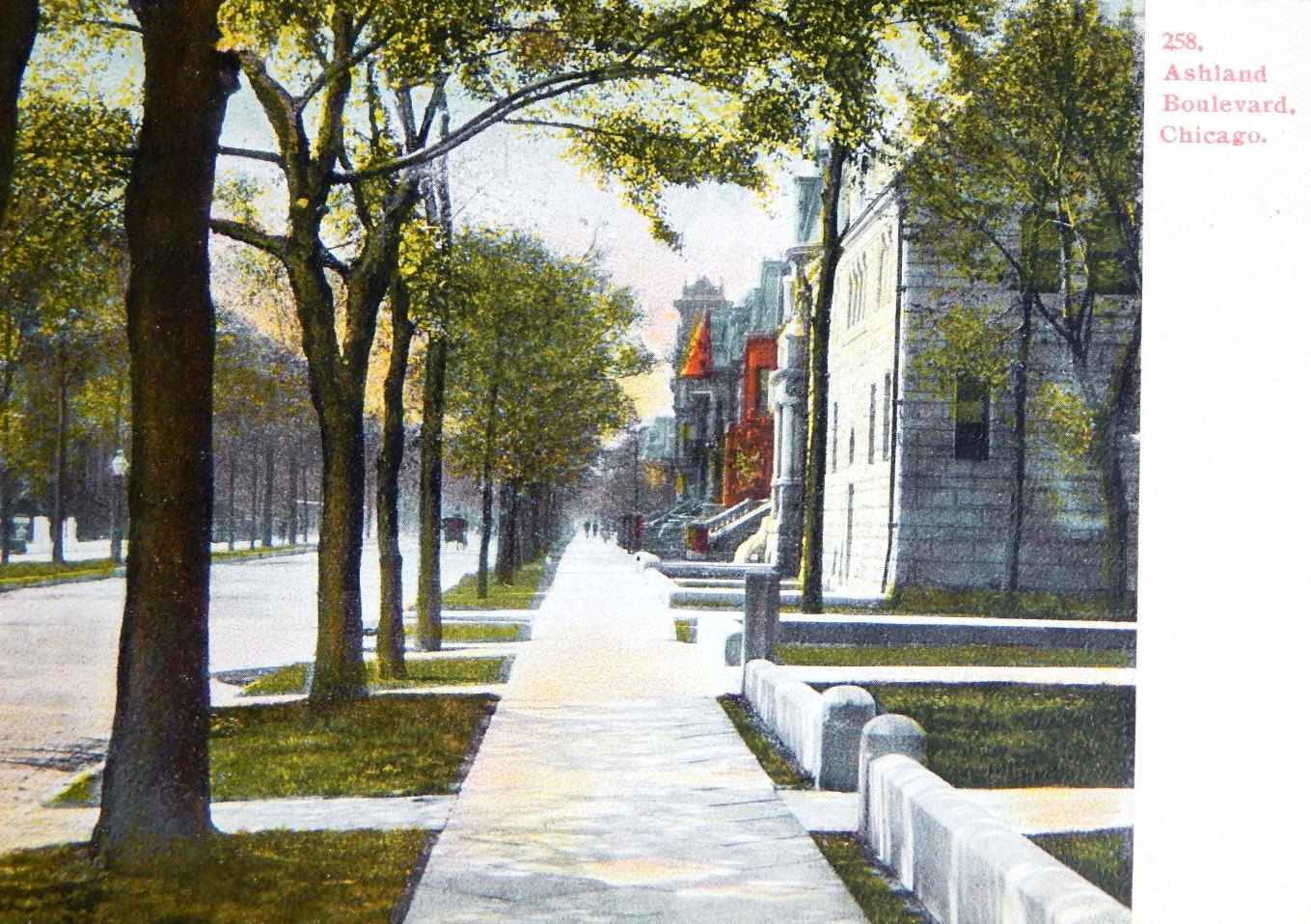 Pre 1906 ASHLAND BOULEVARD CHICAGO ILLINOIS UNPOSTED UNDIVIDED RARE POSTCARD Pre 1906 ASHLAND BOULEVARD CHICAGO ILLINOIS UNPOSTED UNDIVIDED RARE POSTCARD