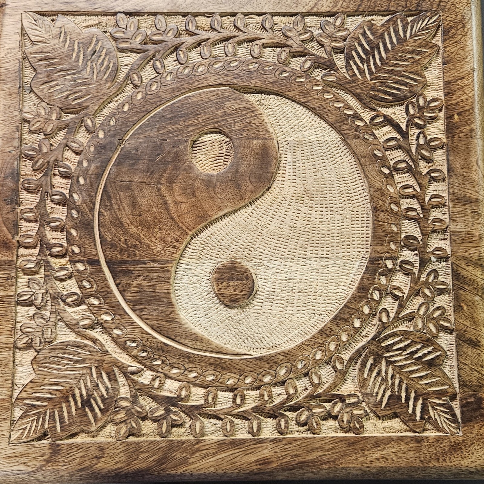 Small Wood Table/Altar with Yin/Yang Symbol Small Wood Table/Altar with Yin/Yang Symbol