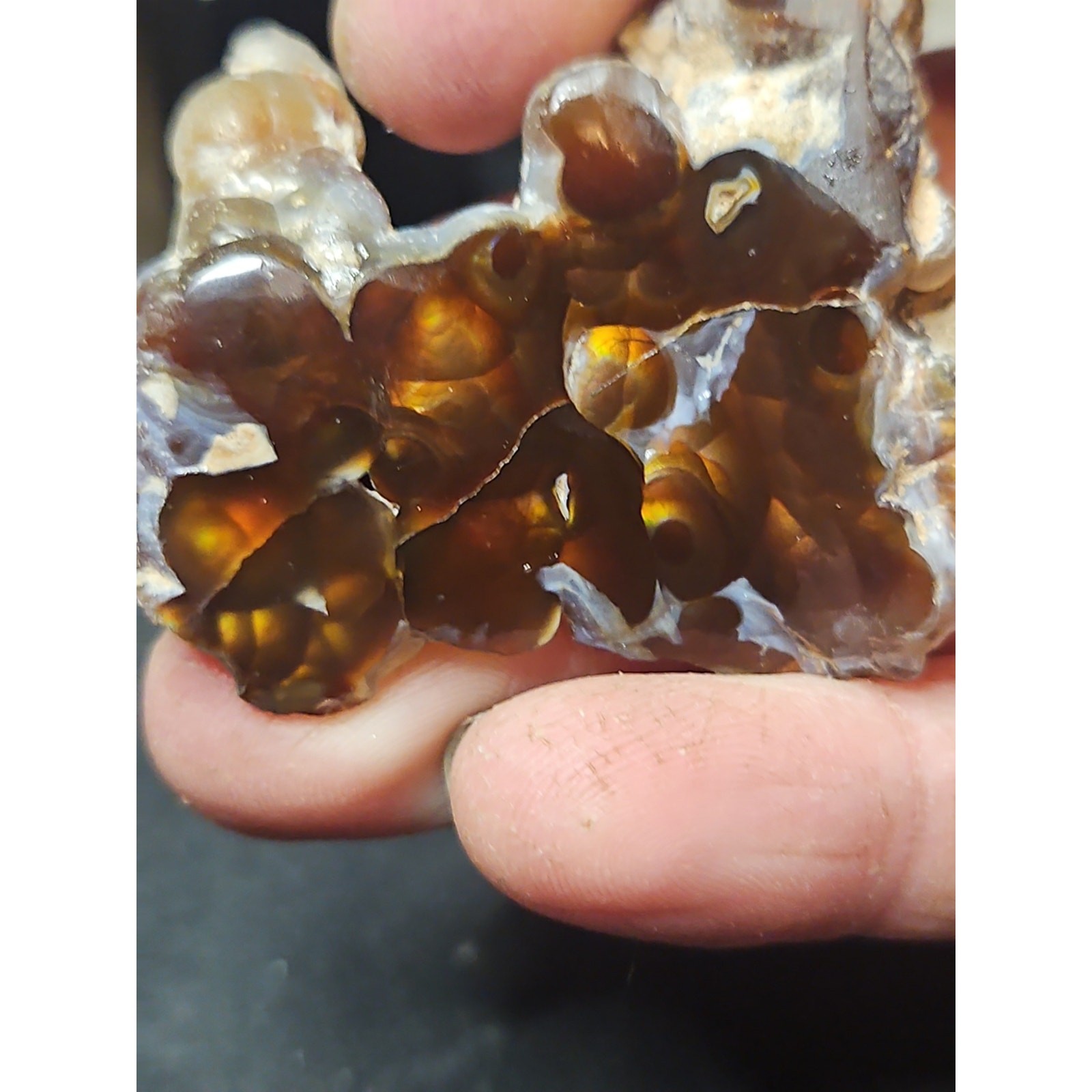 Fire Agate Polished Specimen (26.4 Grams) Fire Agate Polished Specimen (26.4 Grams)