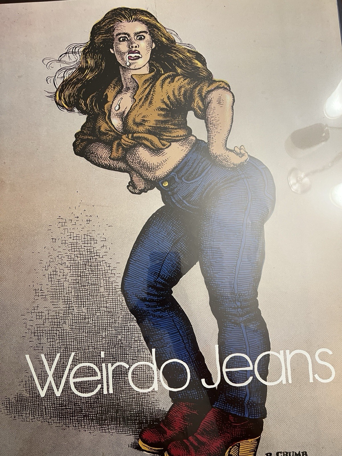Wildly Scarce Robert R Crumb 1981 Original Brooke Shields Weirdo Poster Unfolded Wildly Scarce Robert R Crumb 1981 Original Brooke Shields Weirdo Poster Unfolded