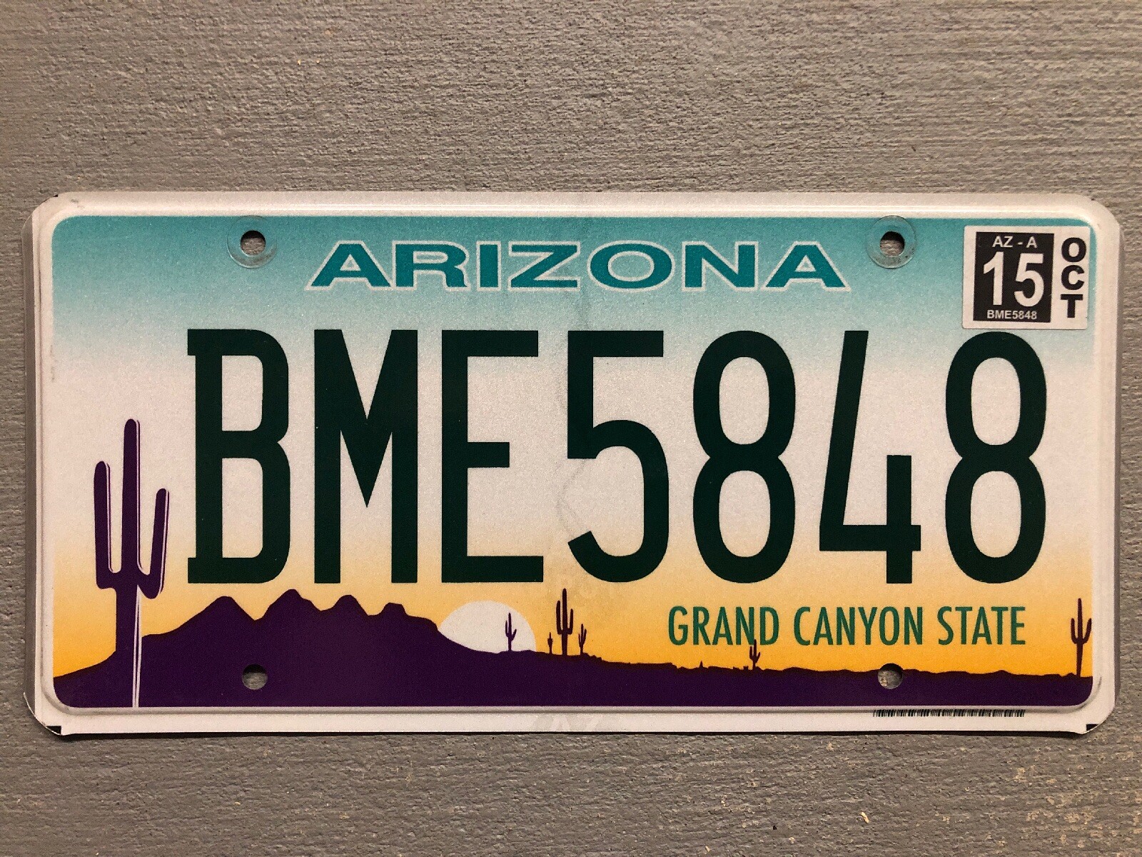 ARIZONA LICENSE PLATE GRAND CANYON STATE DESERT SCENE 🌵 RANDOM LETTERS/NUMBERS ARIZONA LICENSE PLATE GRAND CANYON STATE DESERT SCENE 🌵 RANDOM LETTERS/NUMBERS