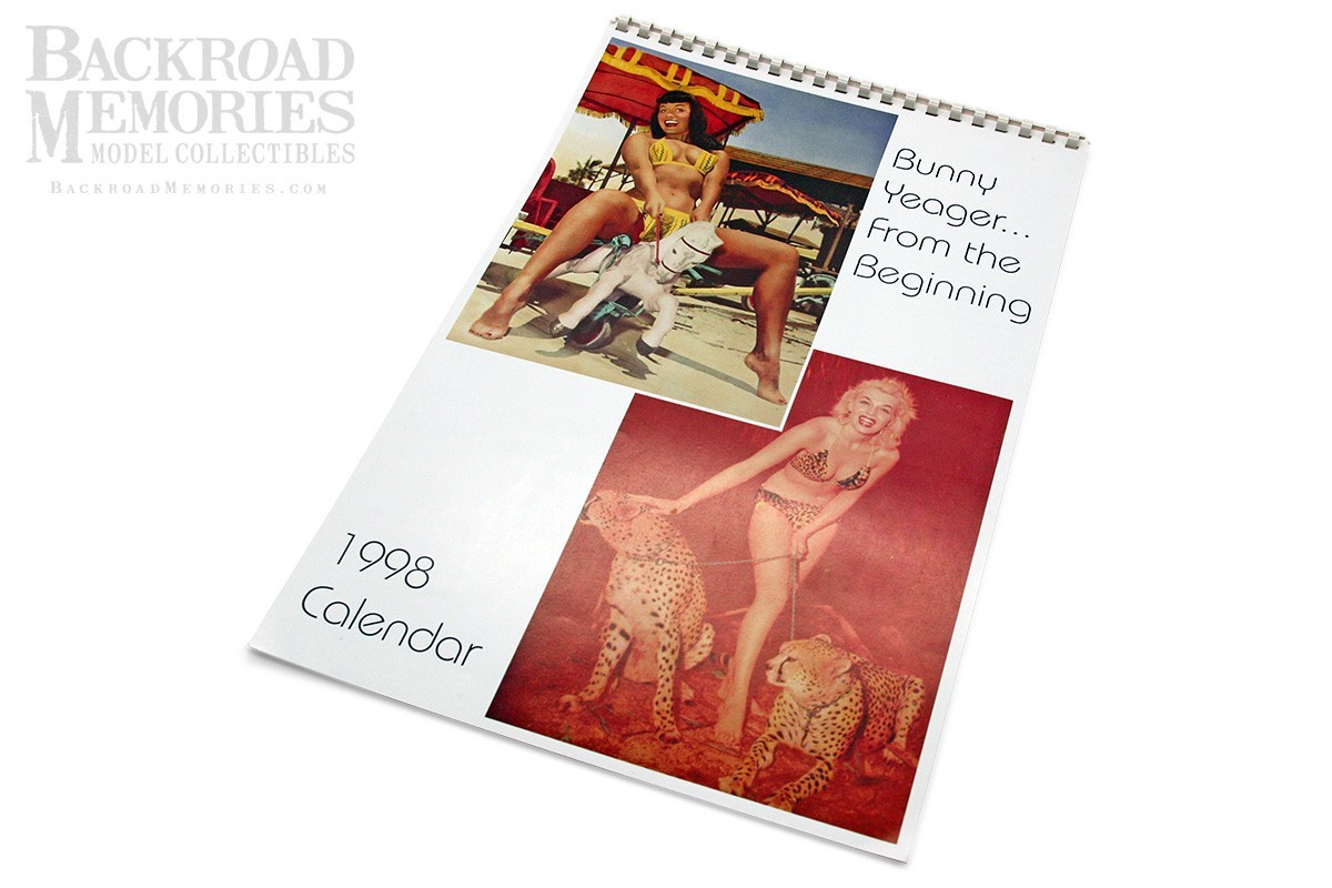 Vtg (1998-99) "Bunny Yeager... from the Beginning" Wall Calendar (12x18), by BY Vtg (1998-99) "Bunny Yeager... from the Beginning" Wall Calendar (12x18), by BY