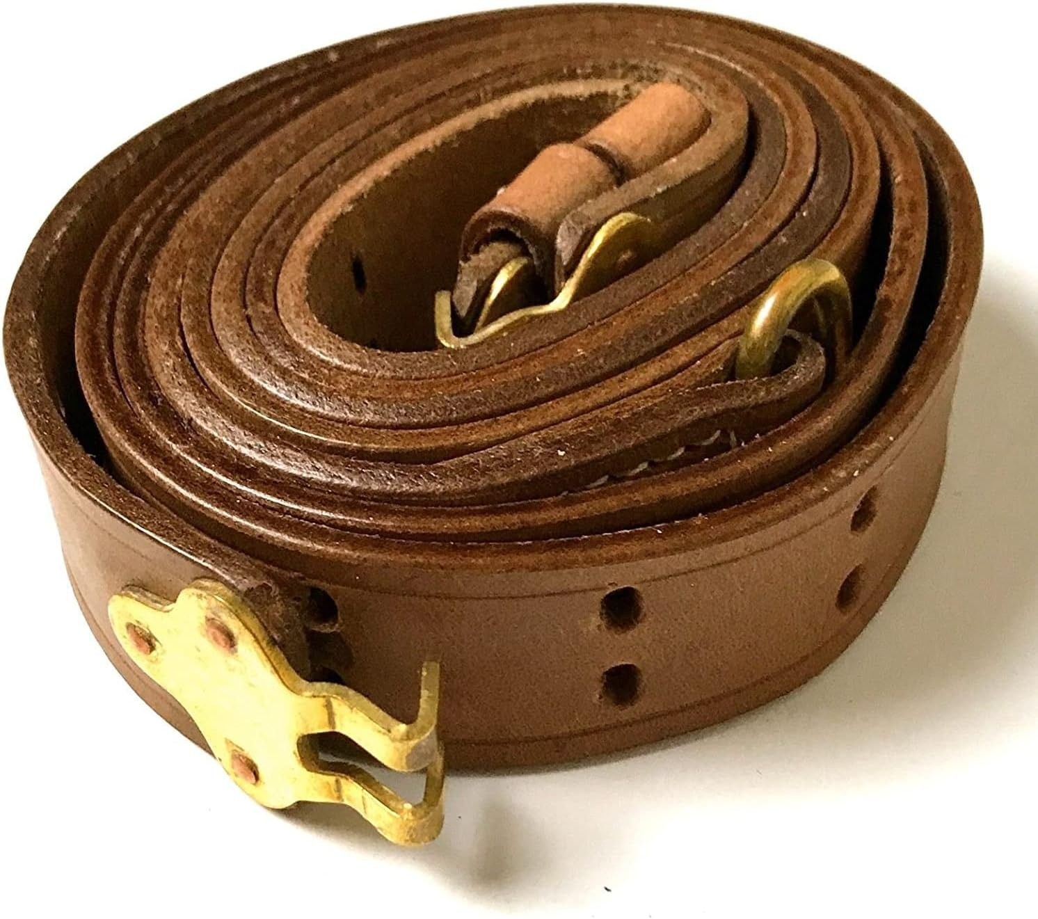 US M1 Garand WWI M1907 Military Style Leather Sling 1.25" Inch Width- Leather US M1 Garand WWI M1907 Military Style Leather Sling 1.25" Inch Width- Leather