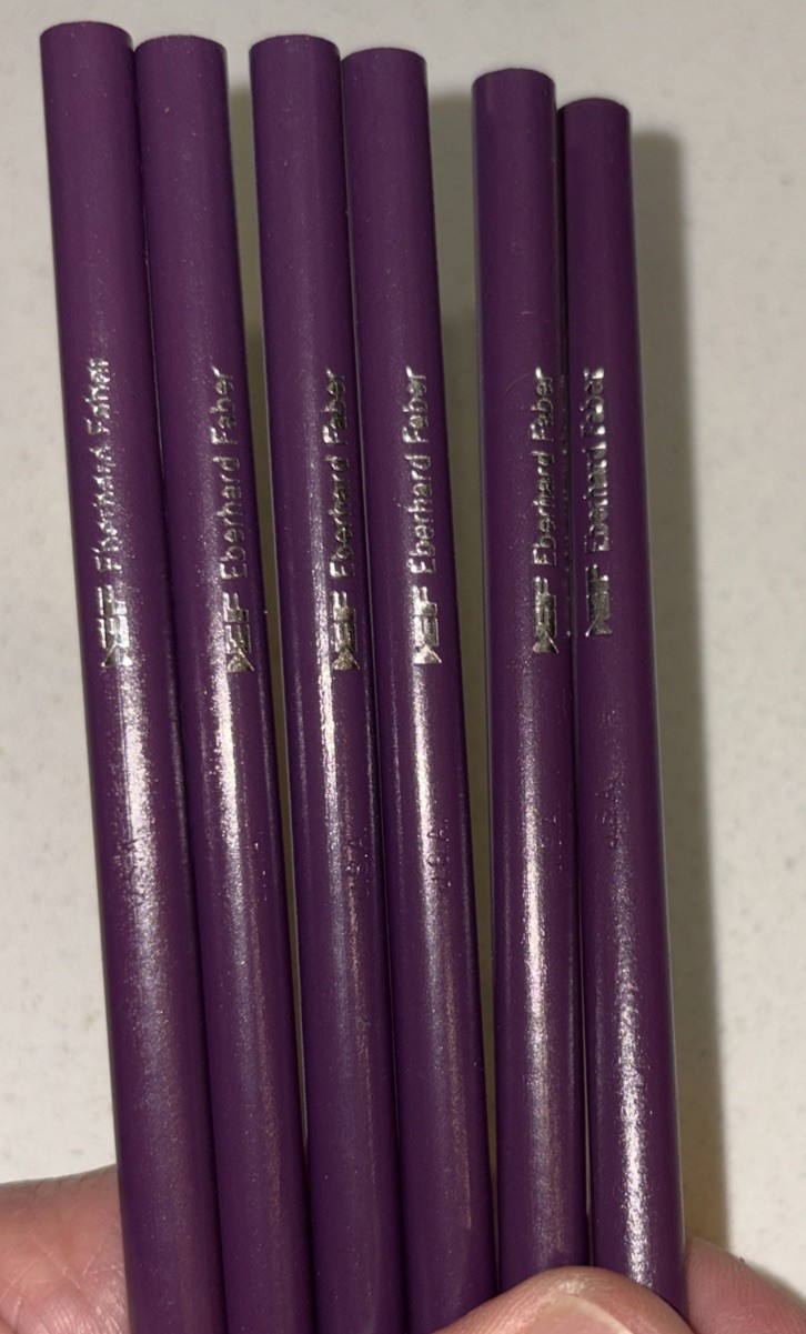 Lot of 6 VTG EBERHARD FABER DRAWING PENCILS USA Lot of 6 VTG EBERHARD FABER DRAWING PENCILS USA
