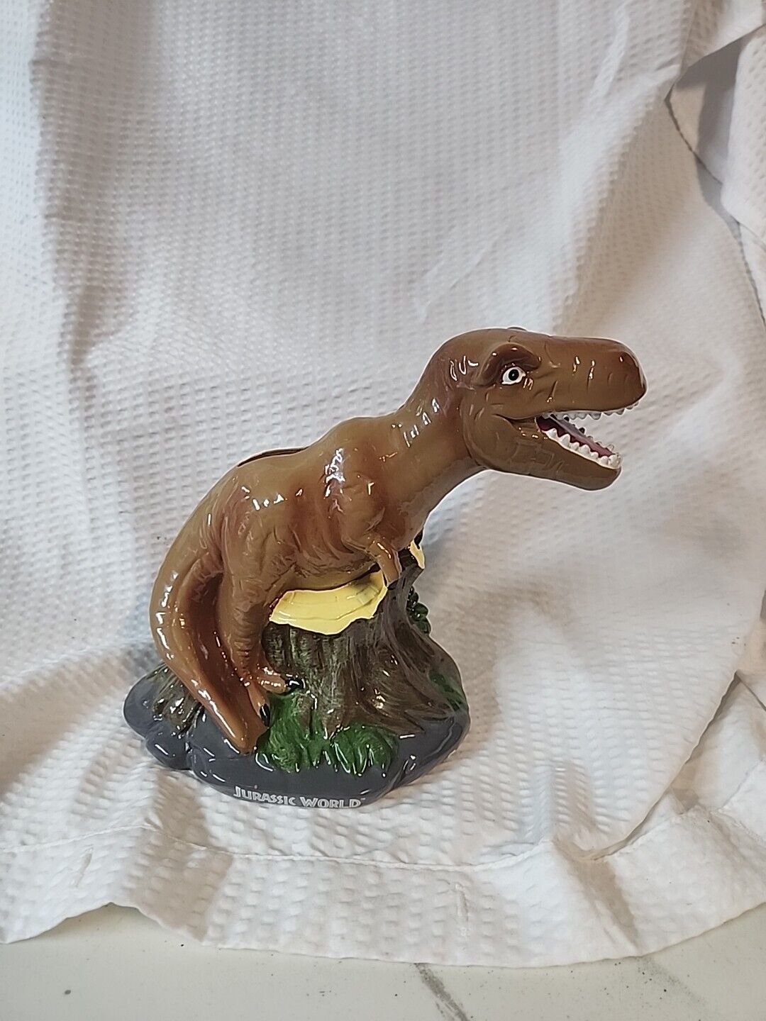 Jurassic World T-Rex 6-Inch Ceramic Sculpted Coin Bank Storage