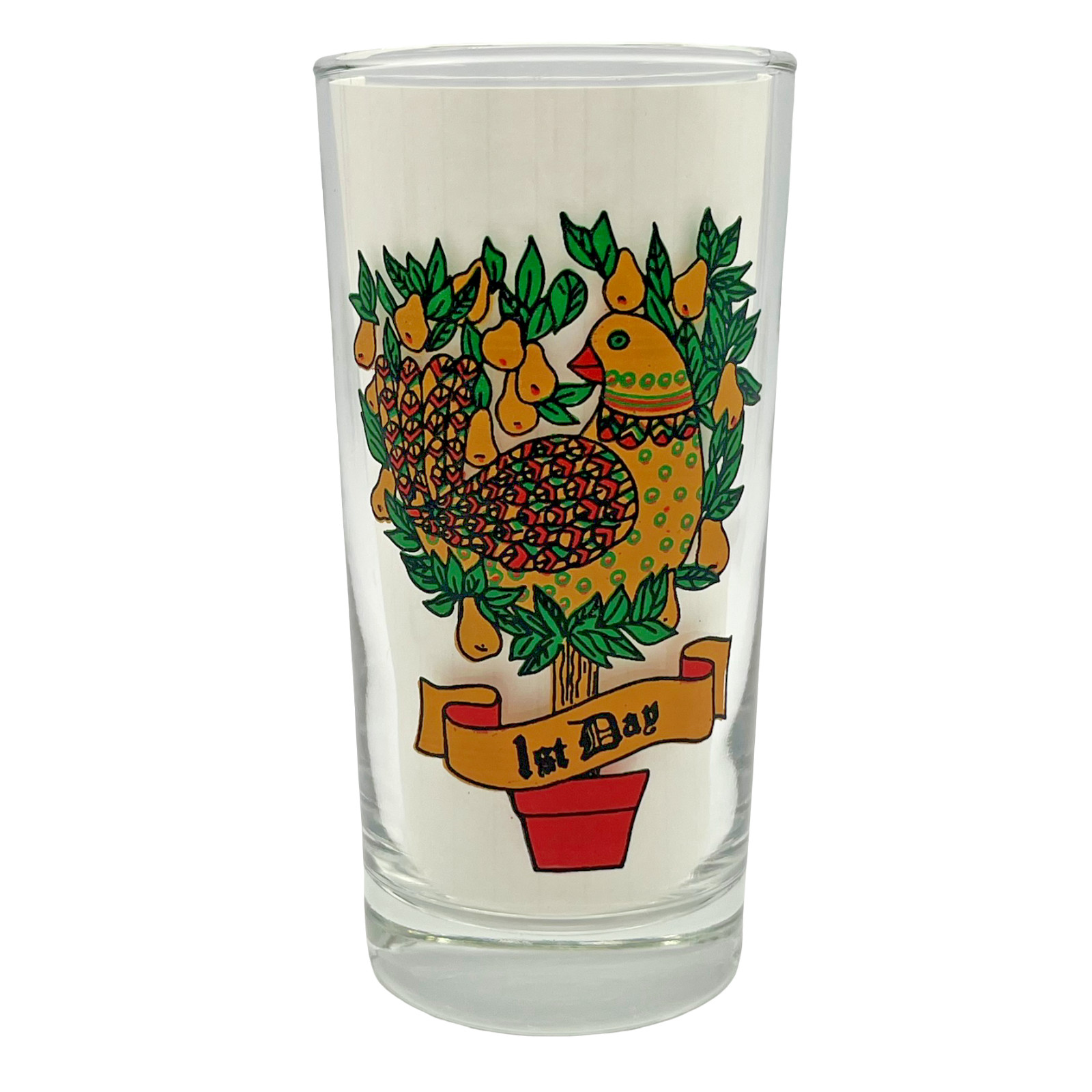 Indiana Glass 12 Days of Christmas 12oz Drinking Glasses 5.5" Vtg *You Choose* Indiana Glass 12 Days of Christmas 12oz Drinking Glasses 5.5" Vtg *You Choose*