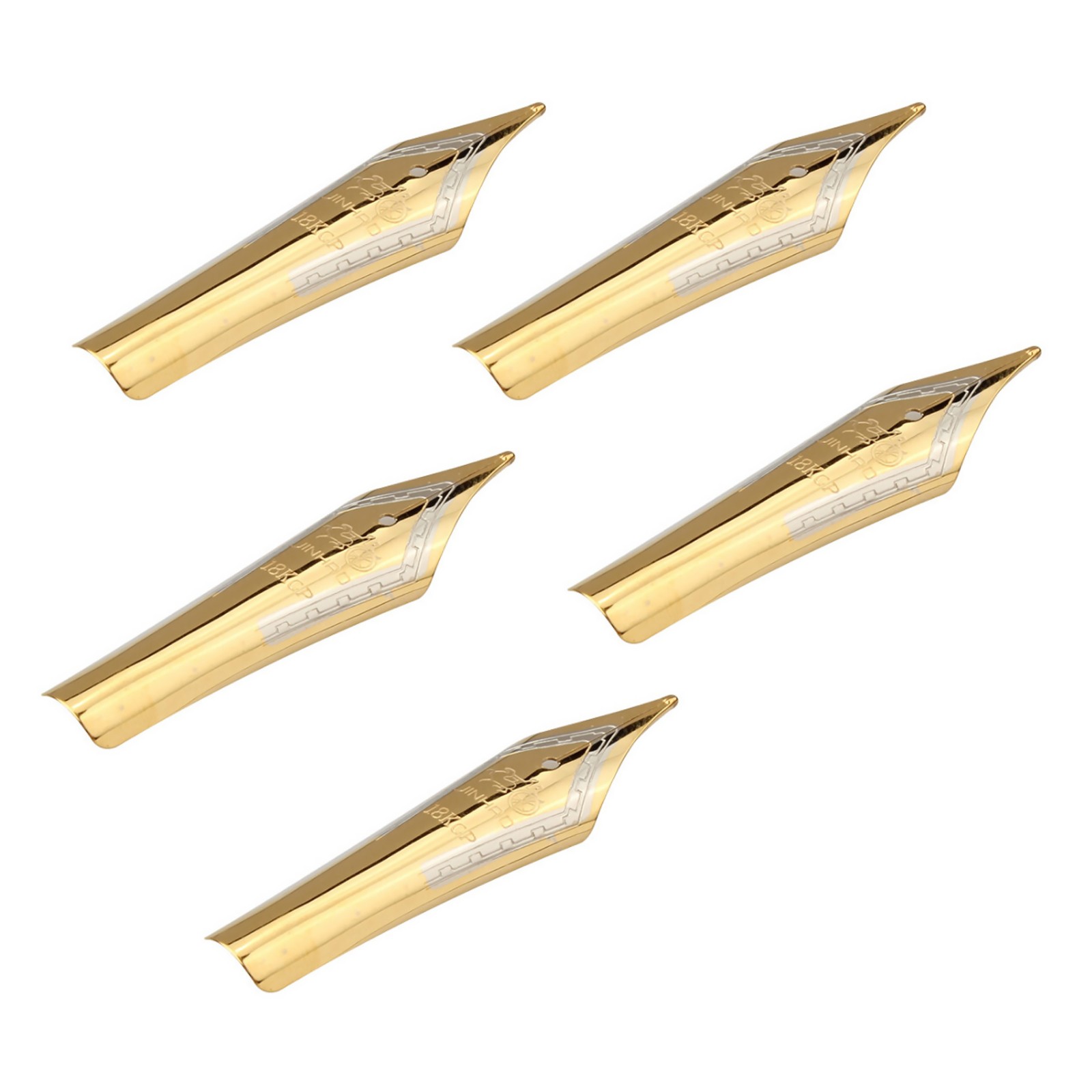 5pcs 35 x 6mm Replace Fountain Pen Nibs 0.5mm Medium Fine Nib Iridium Tip Gold 5pcs 35 x 6mm Replace Fountain Pen Nibs 0.5mm Medium Fine Nib Iridium Tip Gold